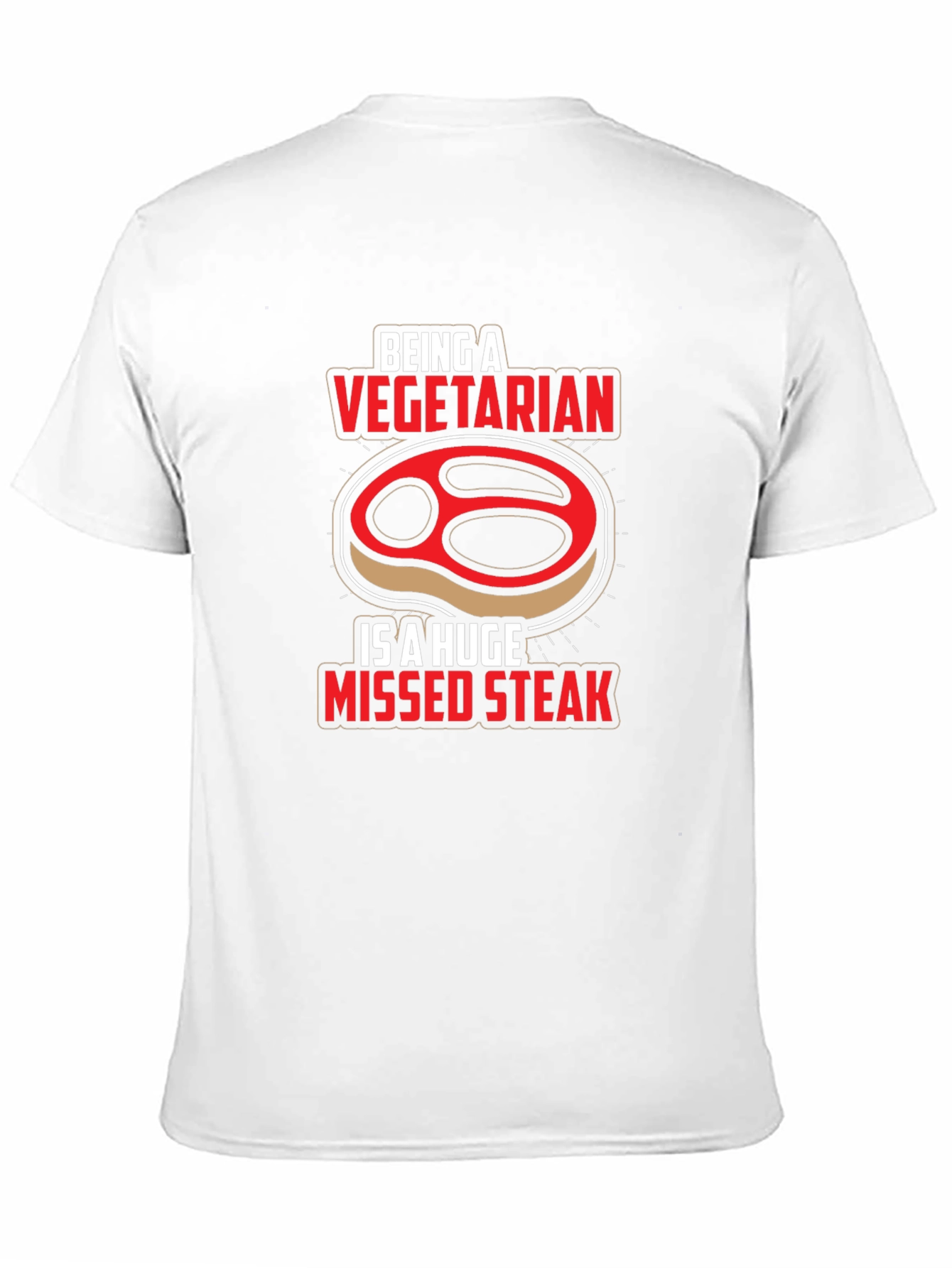 Vegetarian Missed Steak Graphic T-Shirt