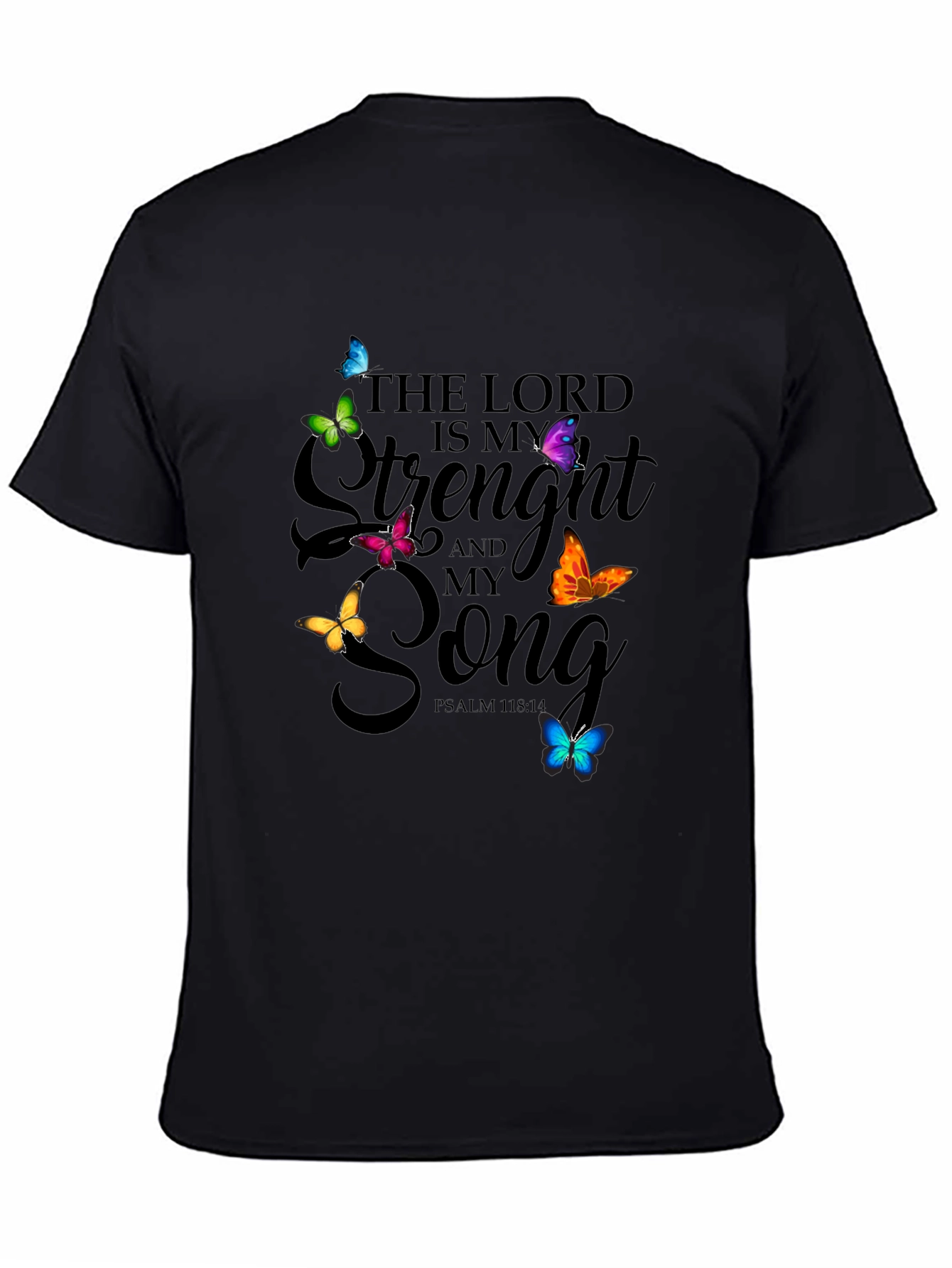 Faith-Inspired Butterfly Graphic T-Shirt
