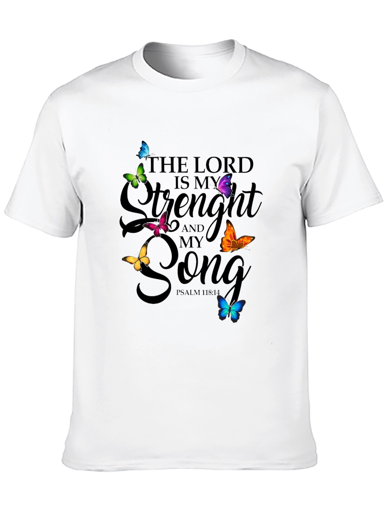 Faith-Inspired Butterfly Graphic T-Shirt