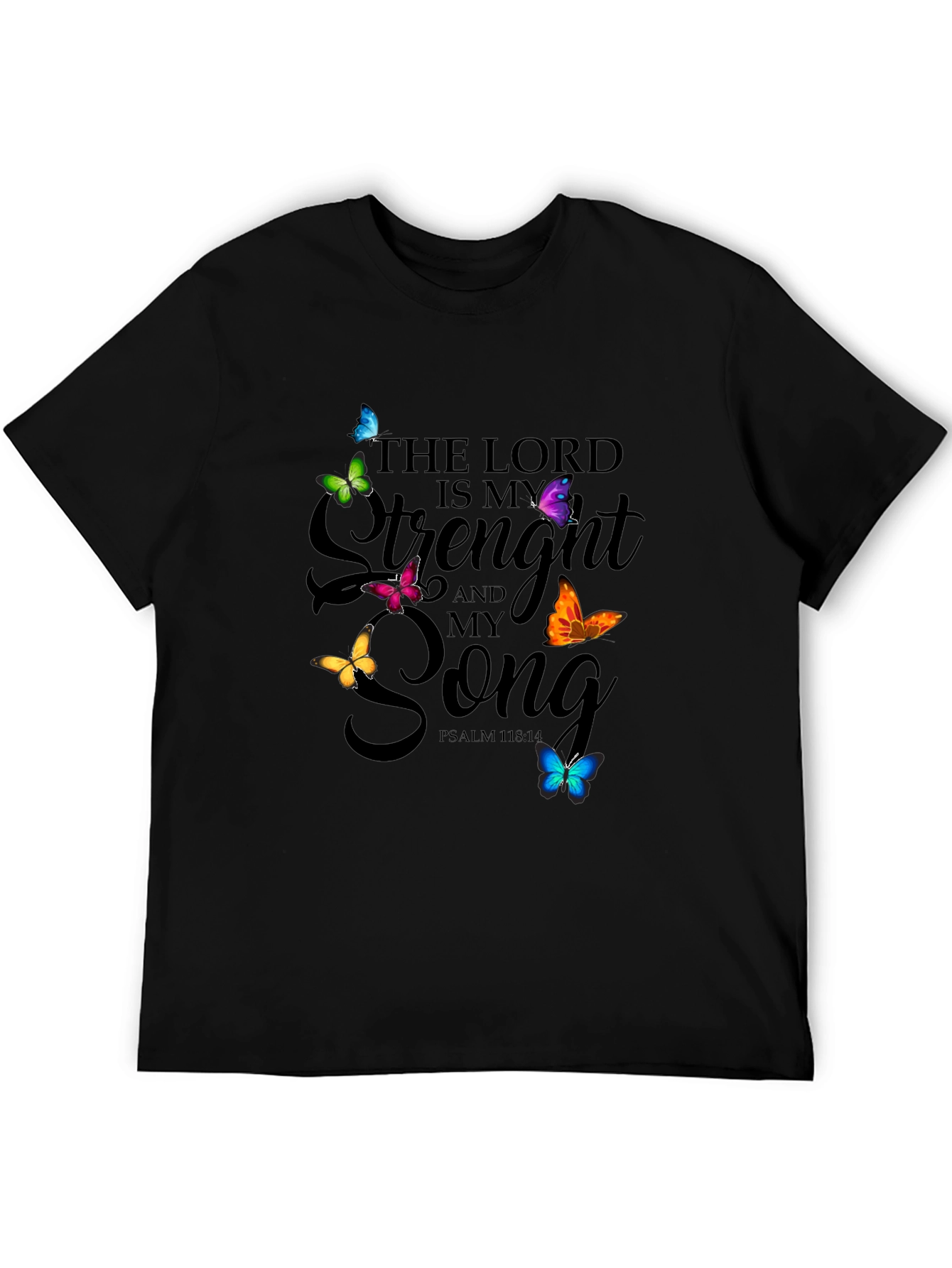 Faith-Inspired Butterfly Graphic T-Shirt