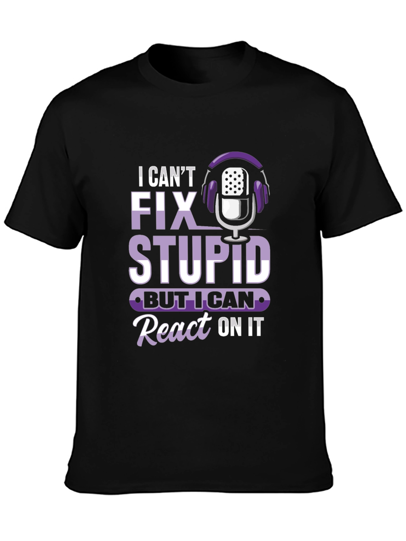 Funny Podcast Reaction T-Shirt