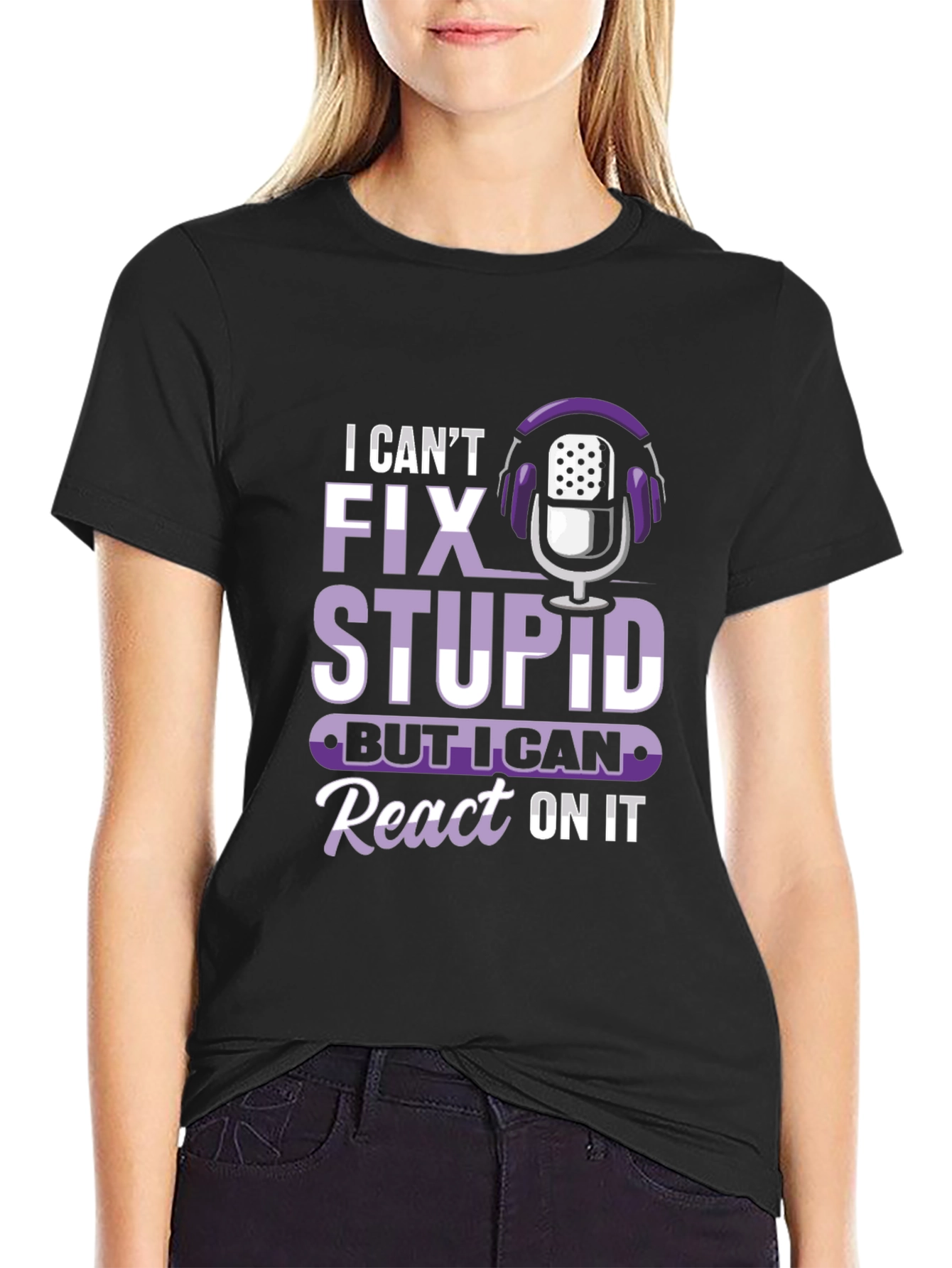 Funny Podcast Reaction T-Shirt