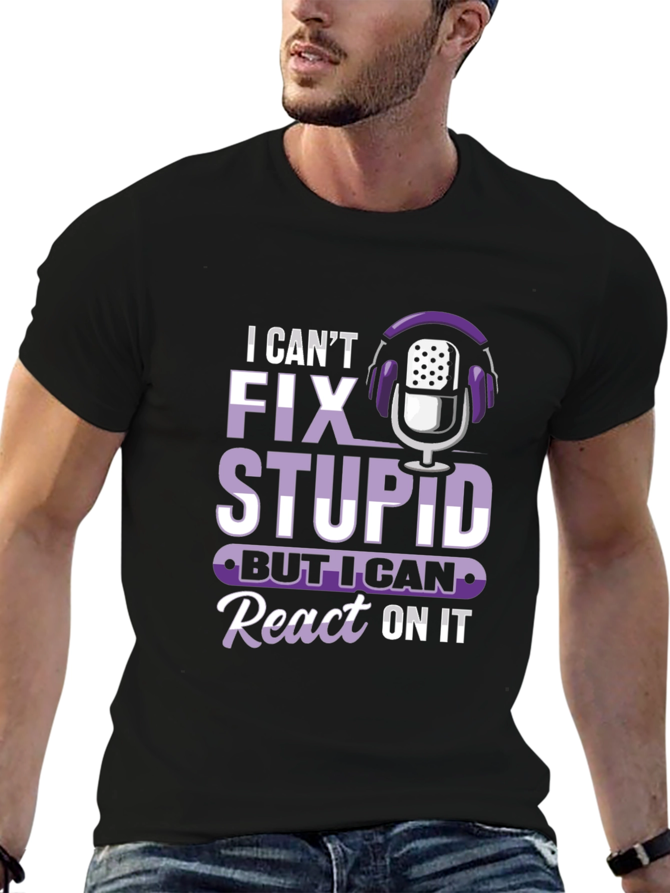 Funny Podcast Reaction T-Shirt