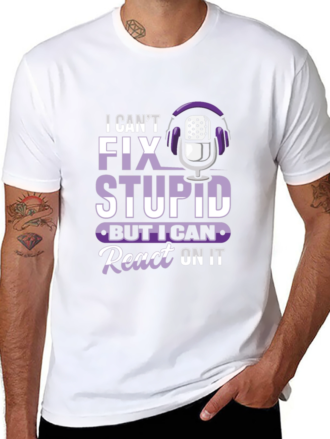 Funny Podcast Reaction T-Shirt