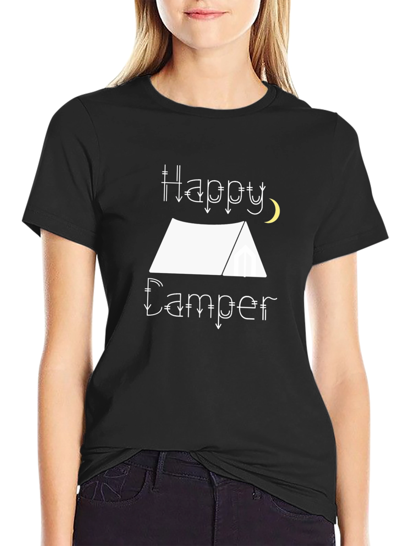 Happy Camper Graphic Tee - Camping Adventure