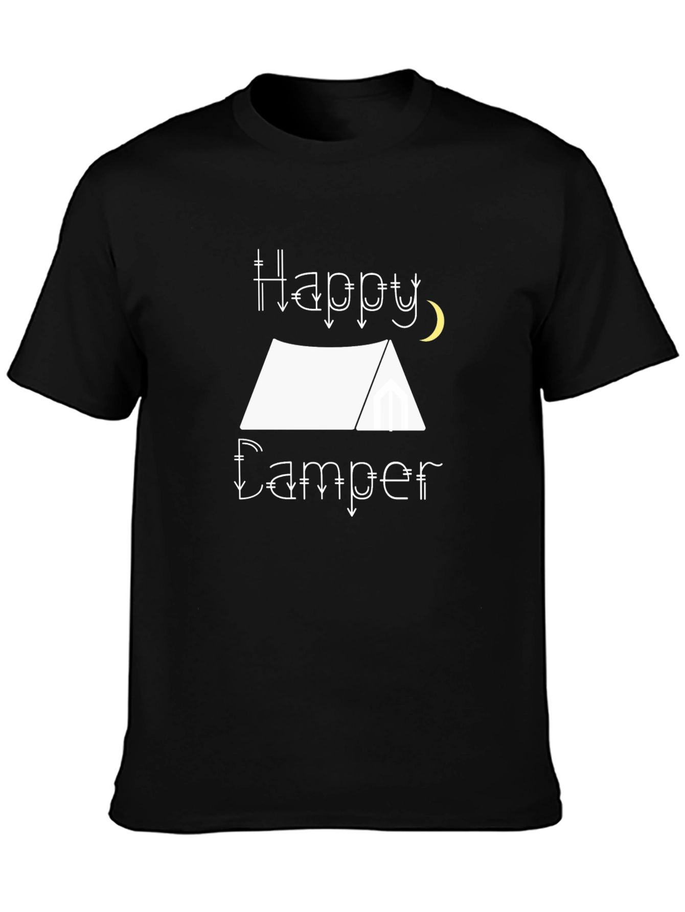 Happy Camper Graphic Tee - Camping Adventure
