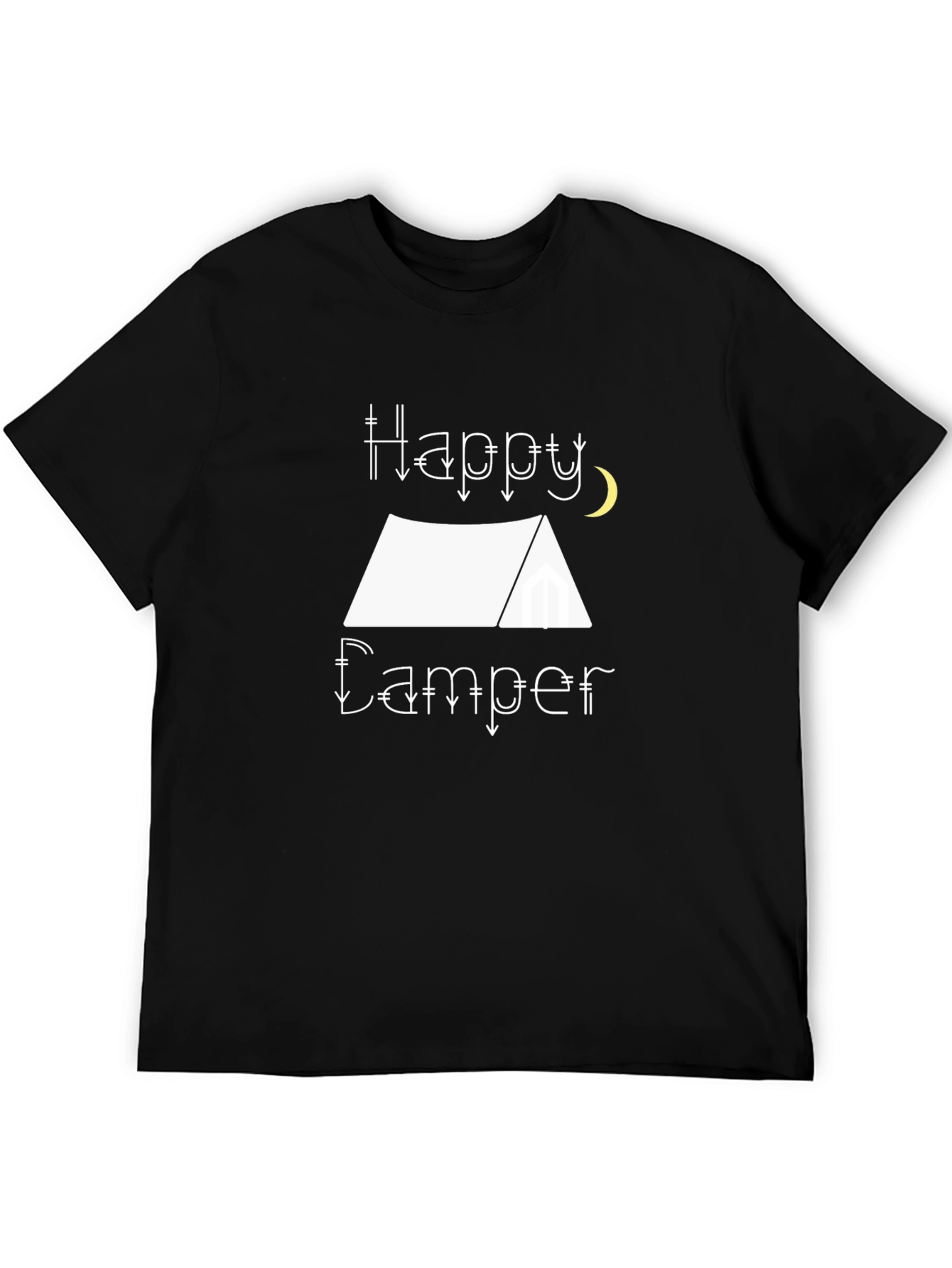 Happy Camper Graphic Tee - Camping Adventure