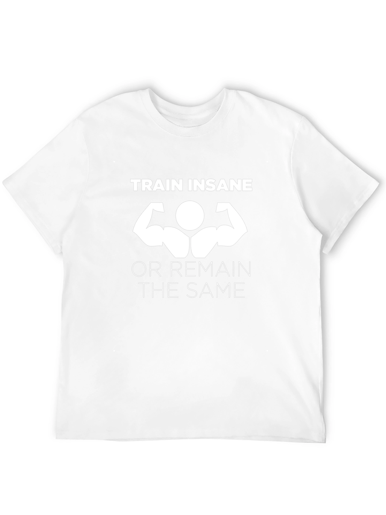 Train Insane Black Graphic Tee for Fitness Lovers