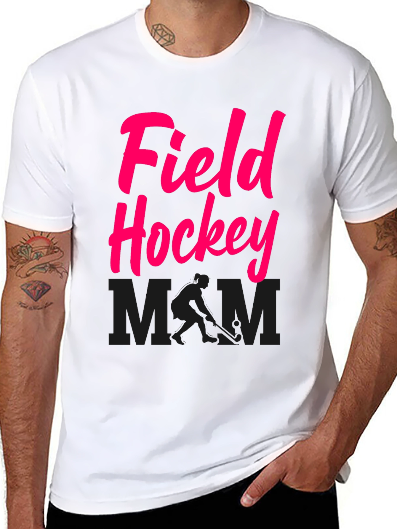 Field Hockey Mom Graphic Tee - Casual Comfort