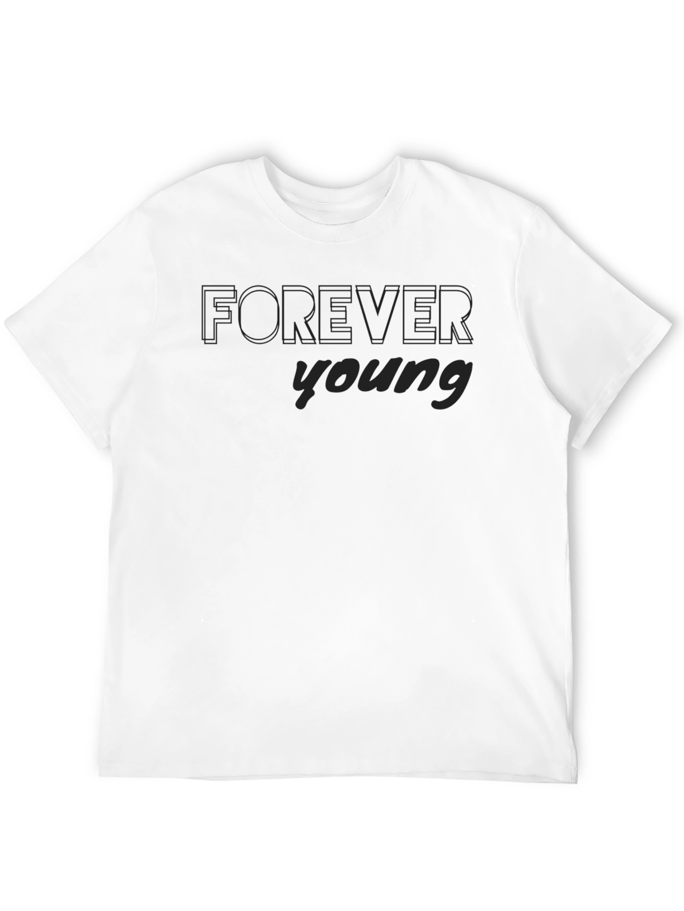 Forever Young Black T-Shirt