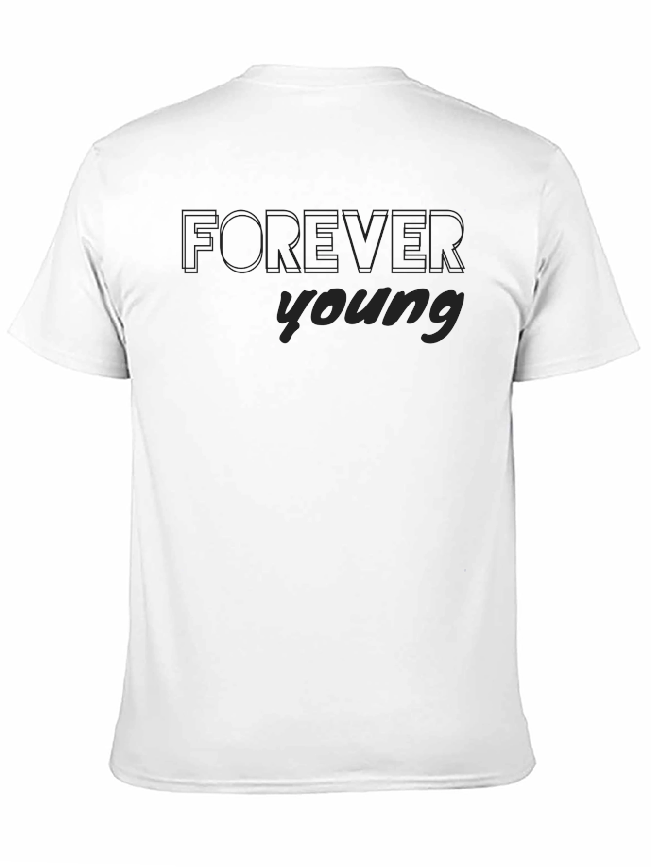 Forever Young Black T-Shirt