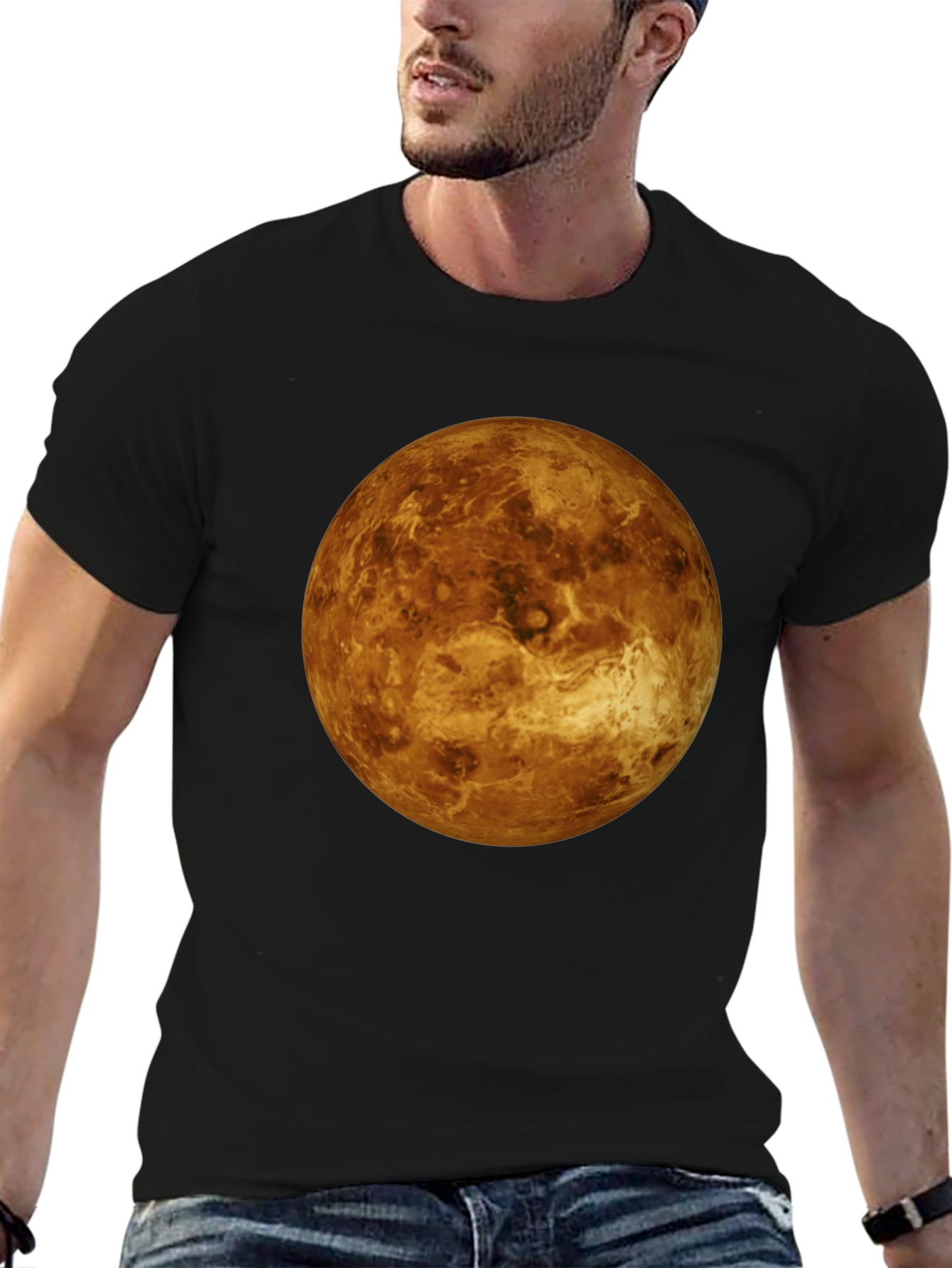Venus Graphic Tee - Black Crew Neck T-Shirt