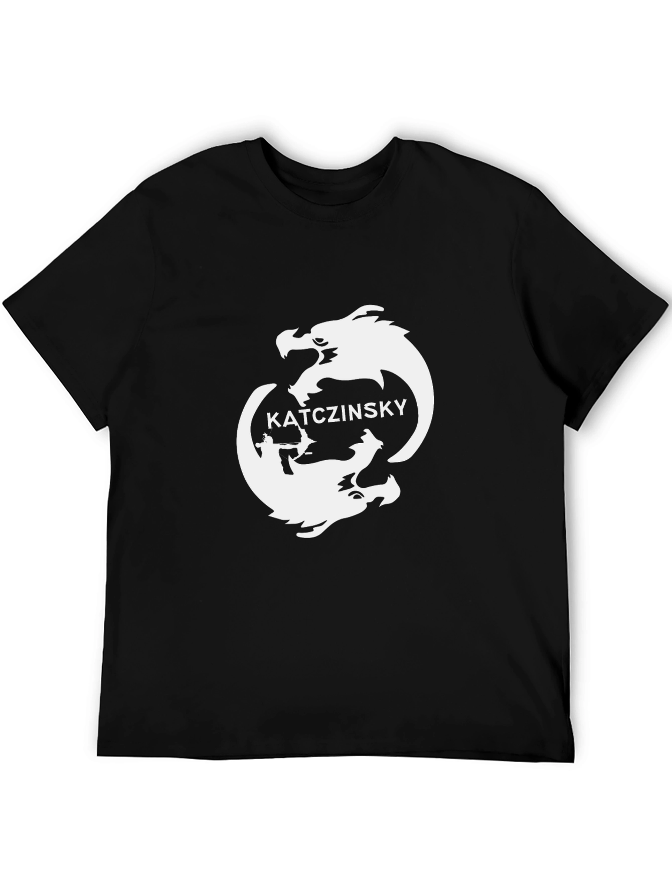 Katczinsky Yin Yang Dragon Black Tee