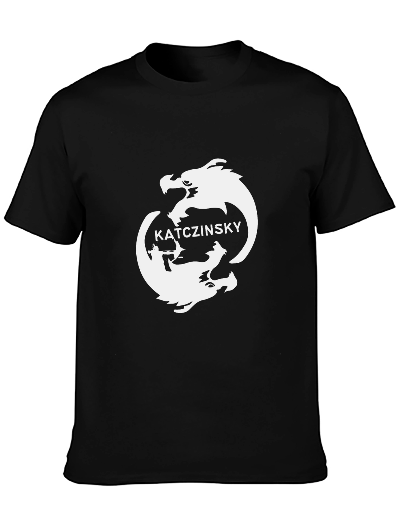Katczinsky Yin Yang Dragon Black Tee