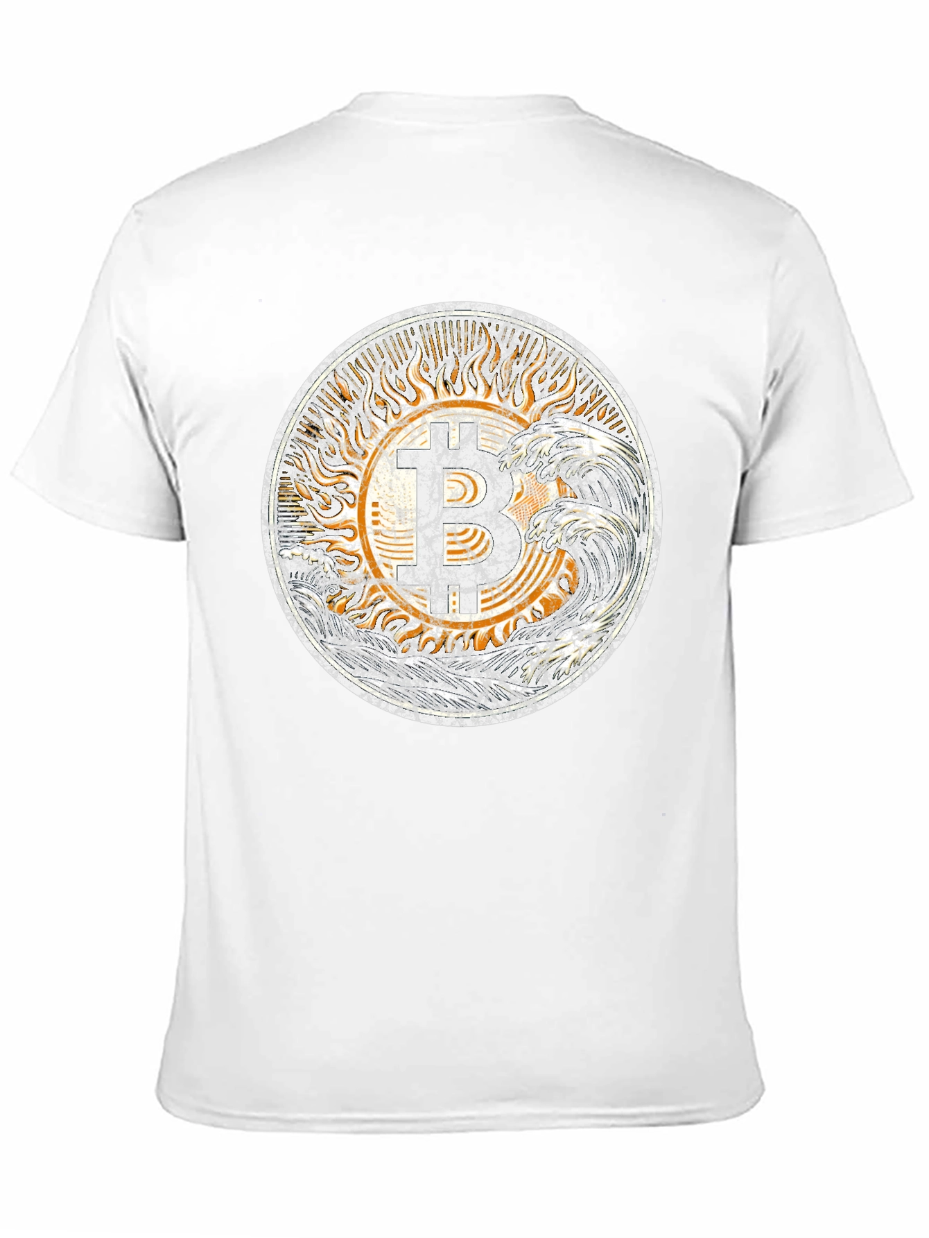 Bitcoin Sun Graphic Tee - Trendy Crypto Shirt