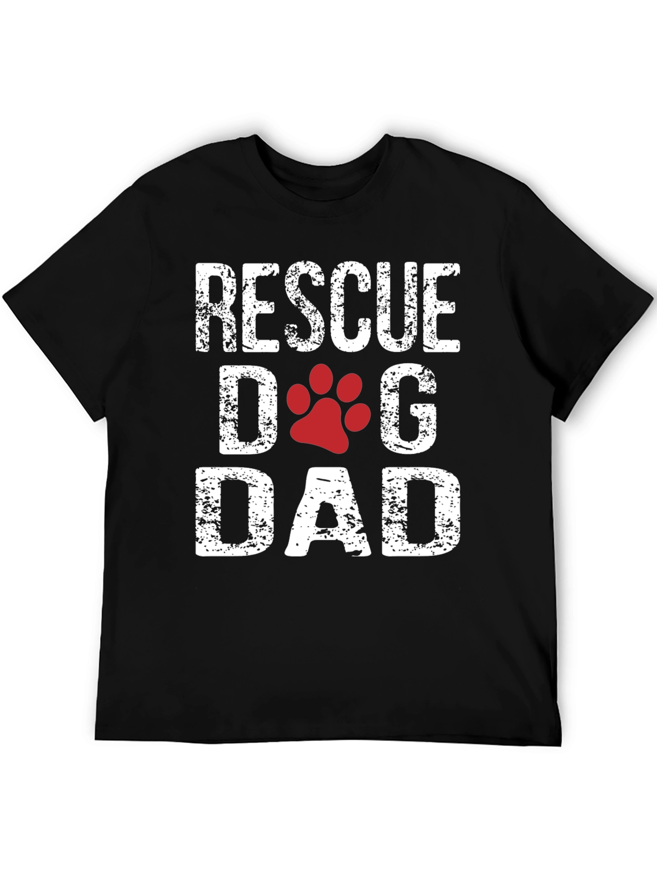 Rescue Dog Dad Graphic T-Shirt