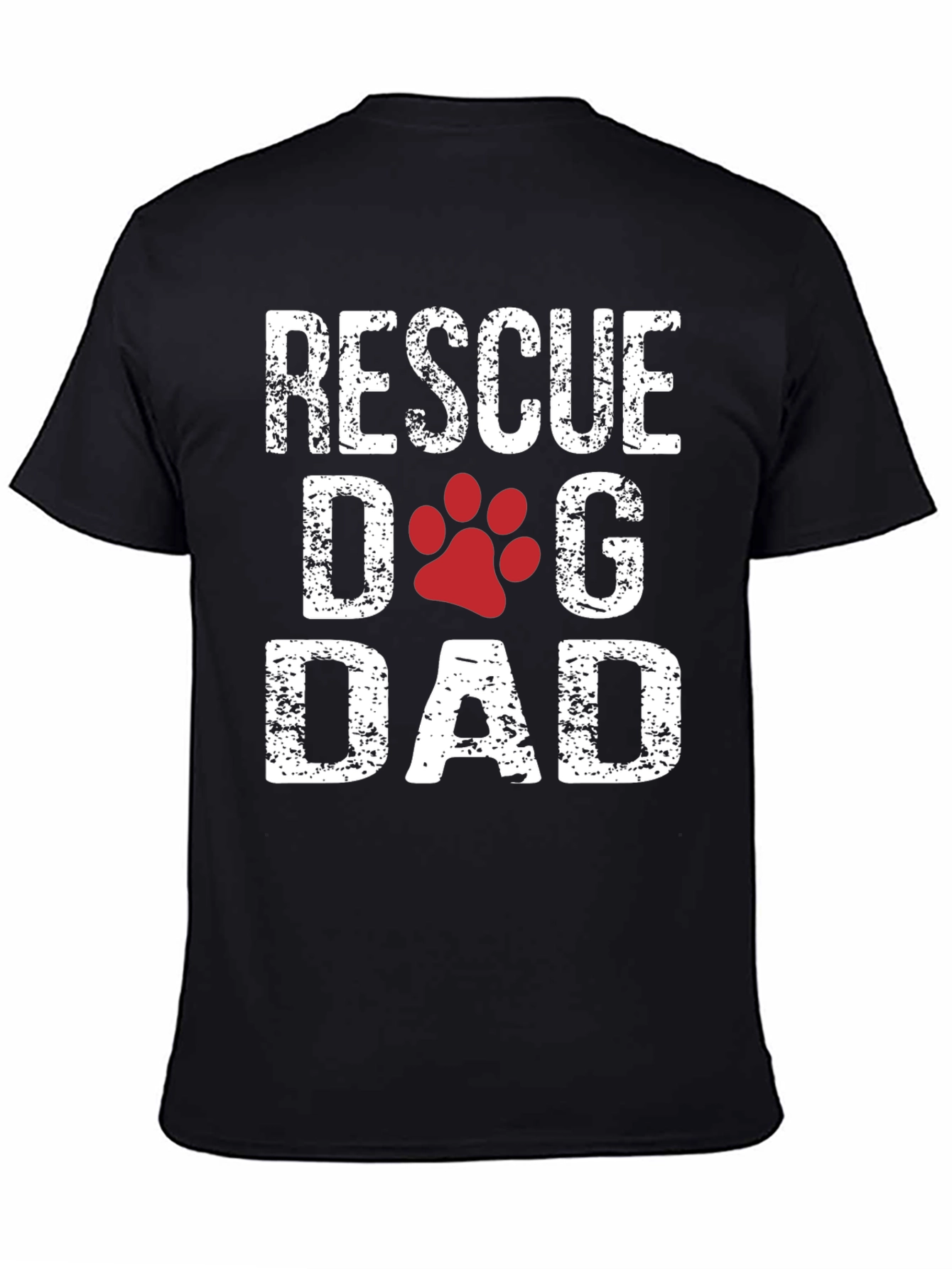 Rescue Dog Dad Graphic T-Shirt