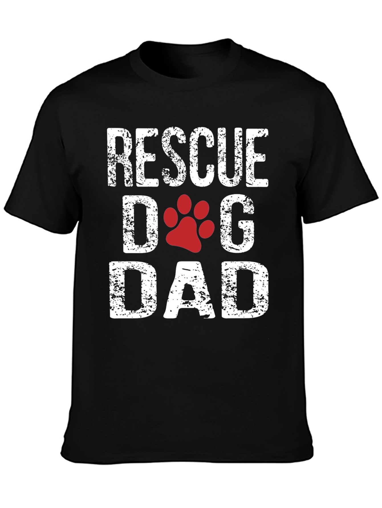 Rescue Dog Dad Graphic T-Shirt