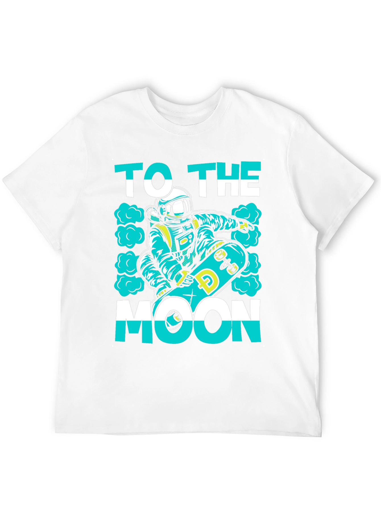 To The Moon Skater Astronaut Black T-Shirt