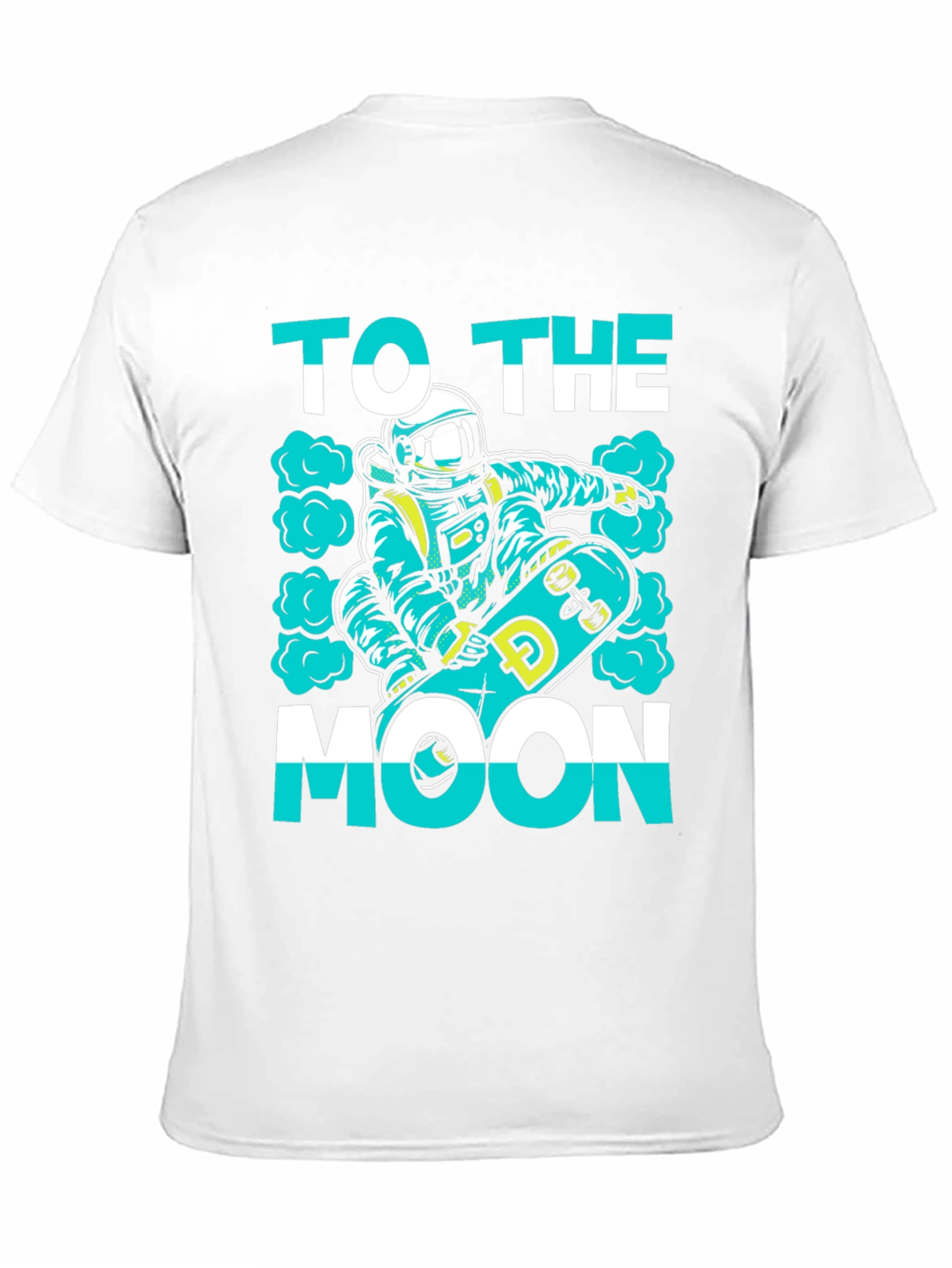 To The Moon Skater Astronaut Black T-Shirt