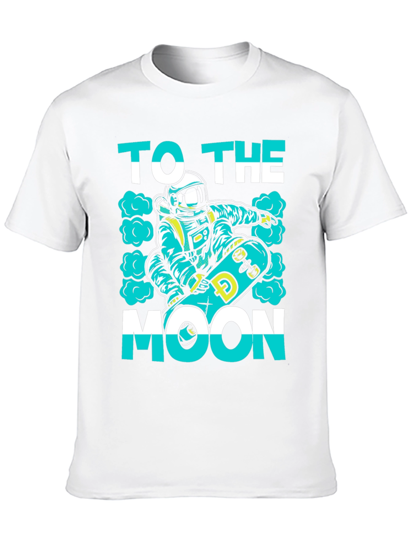 To The Moon Skater Astronaut Black T-Shirt