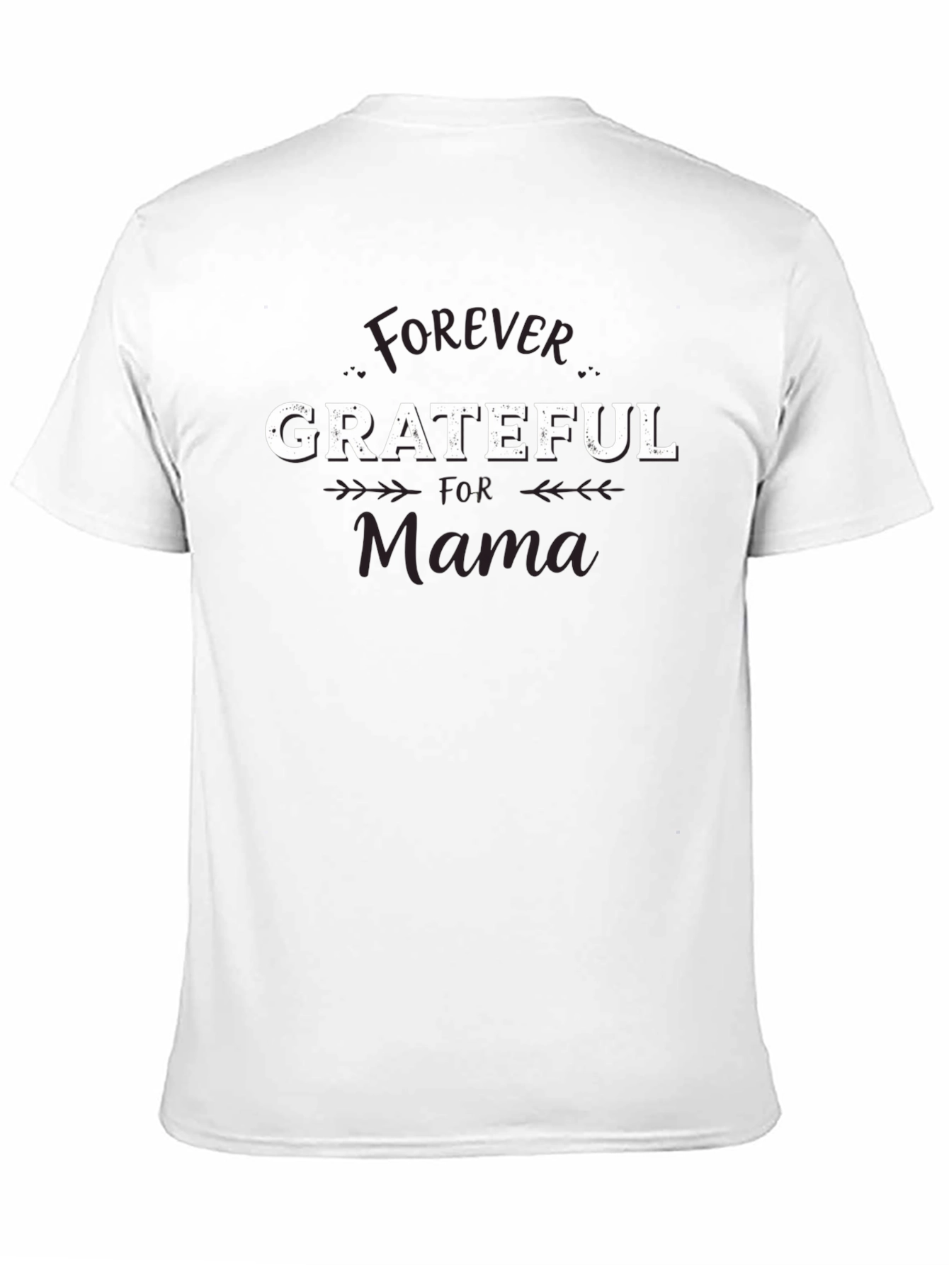 Forever Grateful Mama Black Graphic Tee