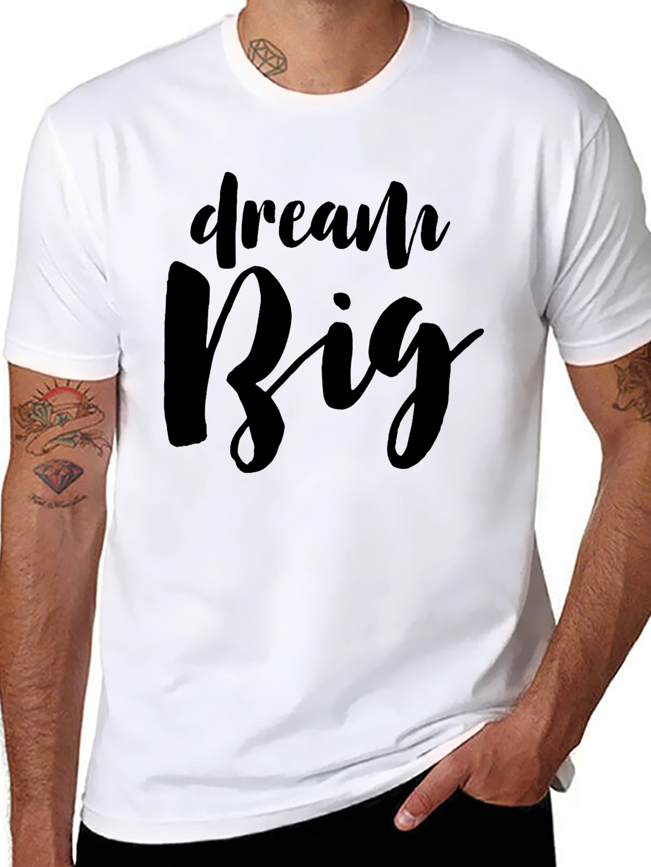 Dream Big Graphic Tee - Black