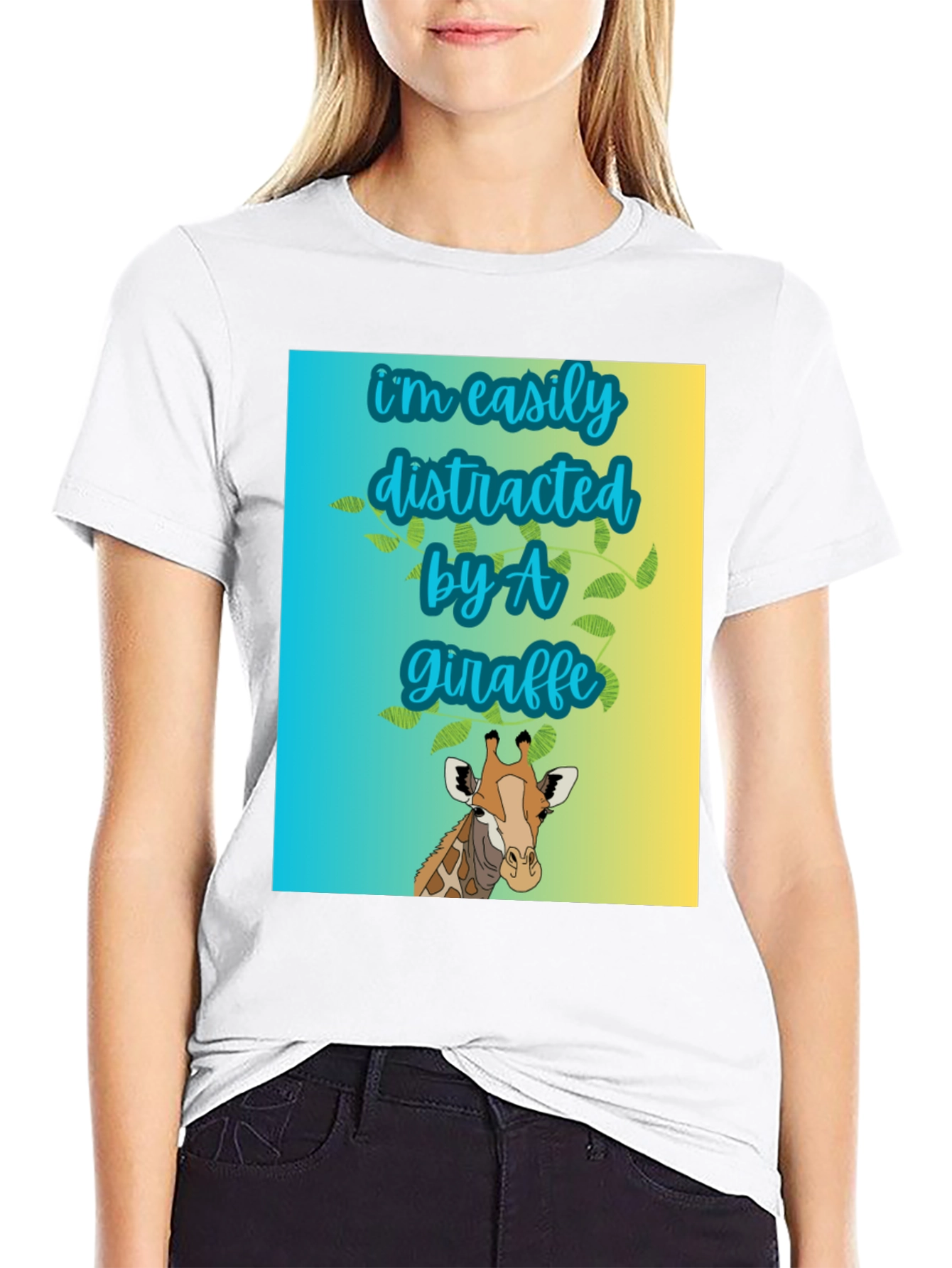 Easily Distracted by A Giraffe T-Shirt