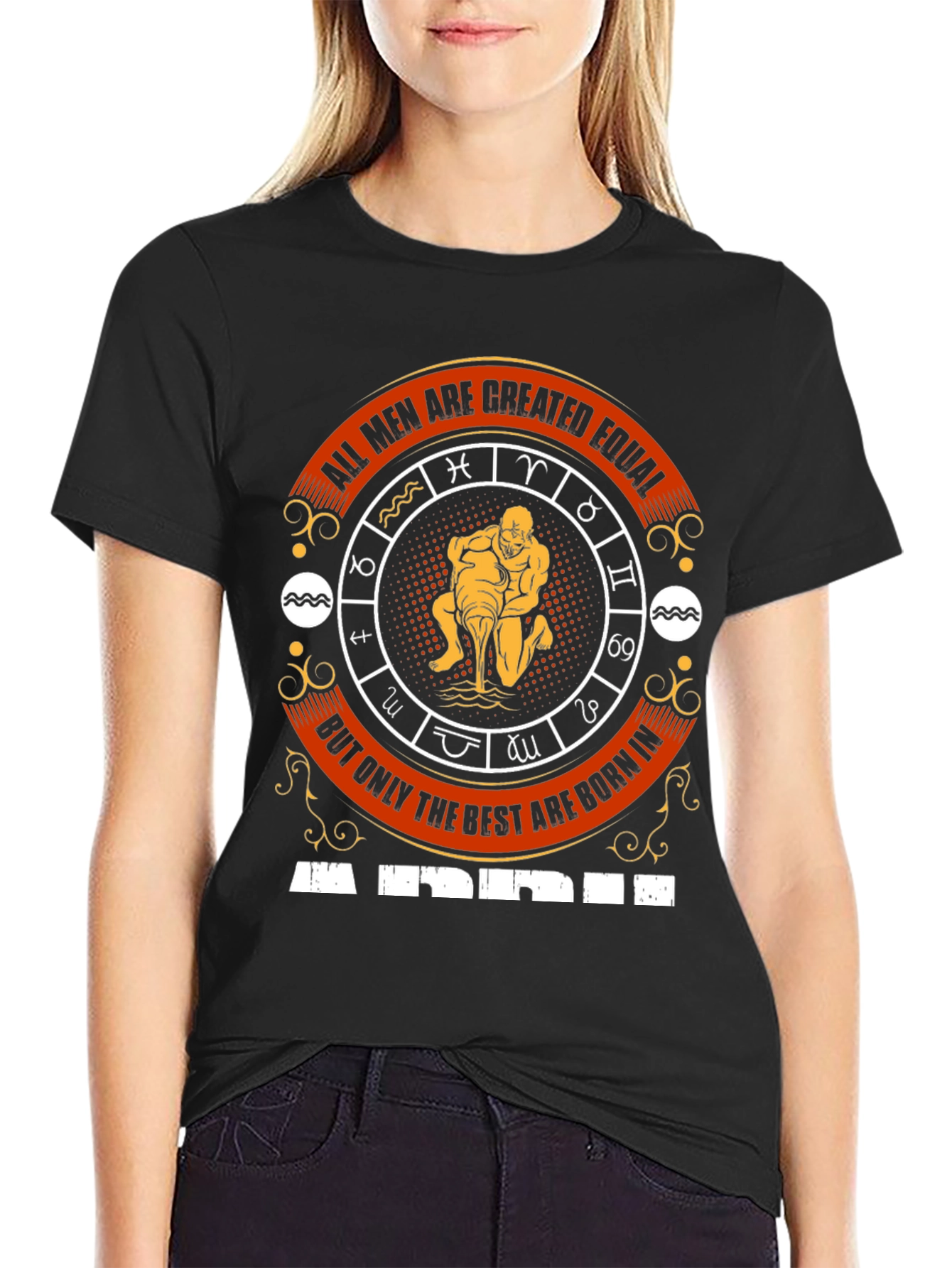 Aquarius Zodiac Graphic T-Shirt