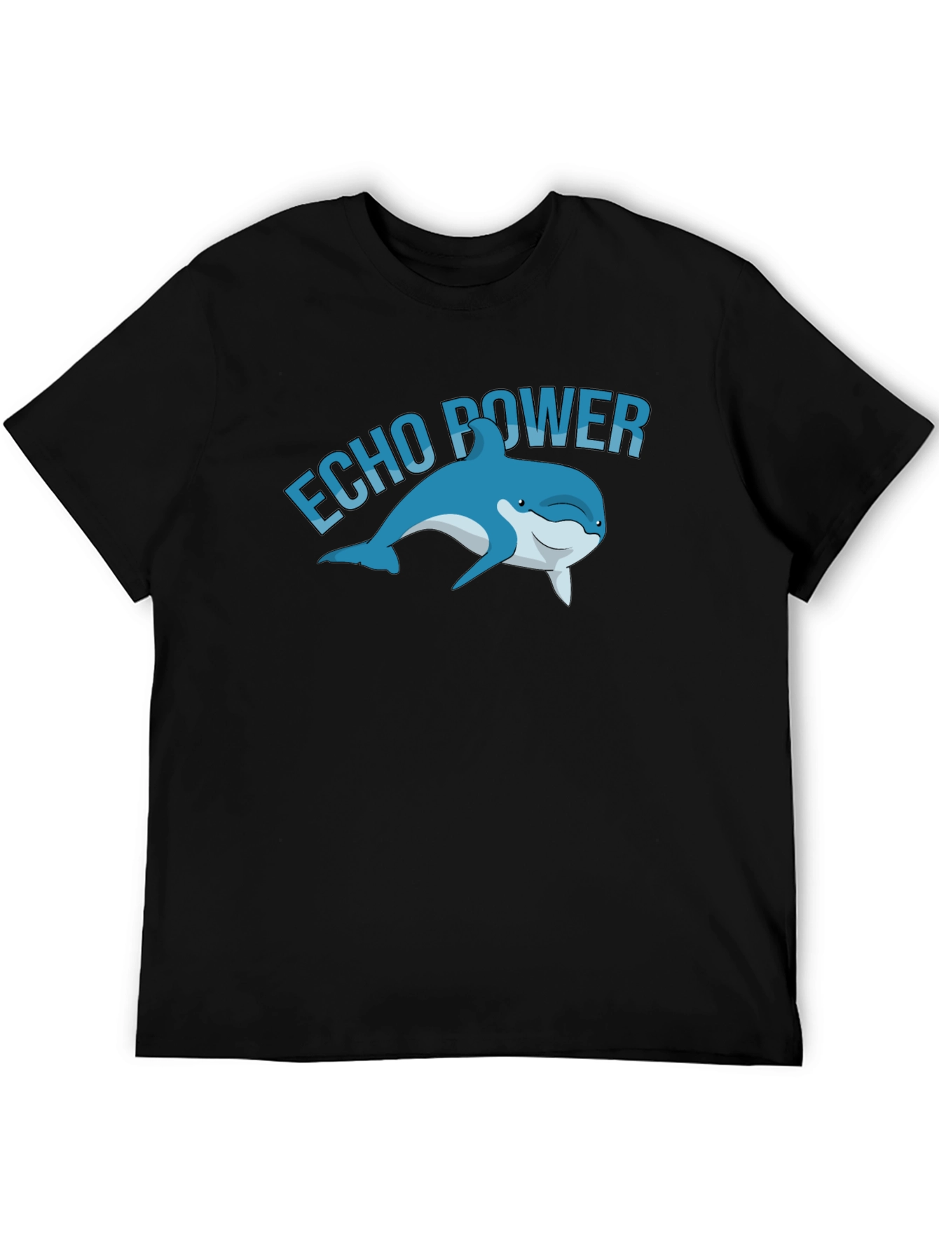 Echo Power Dolphin Graphic Tee - Black