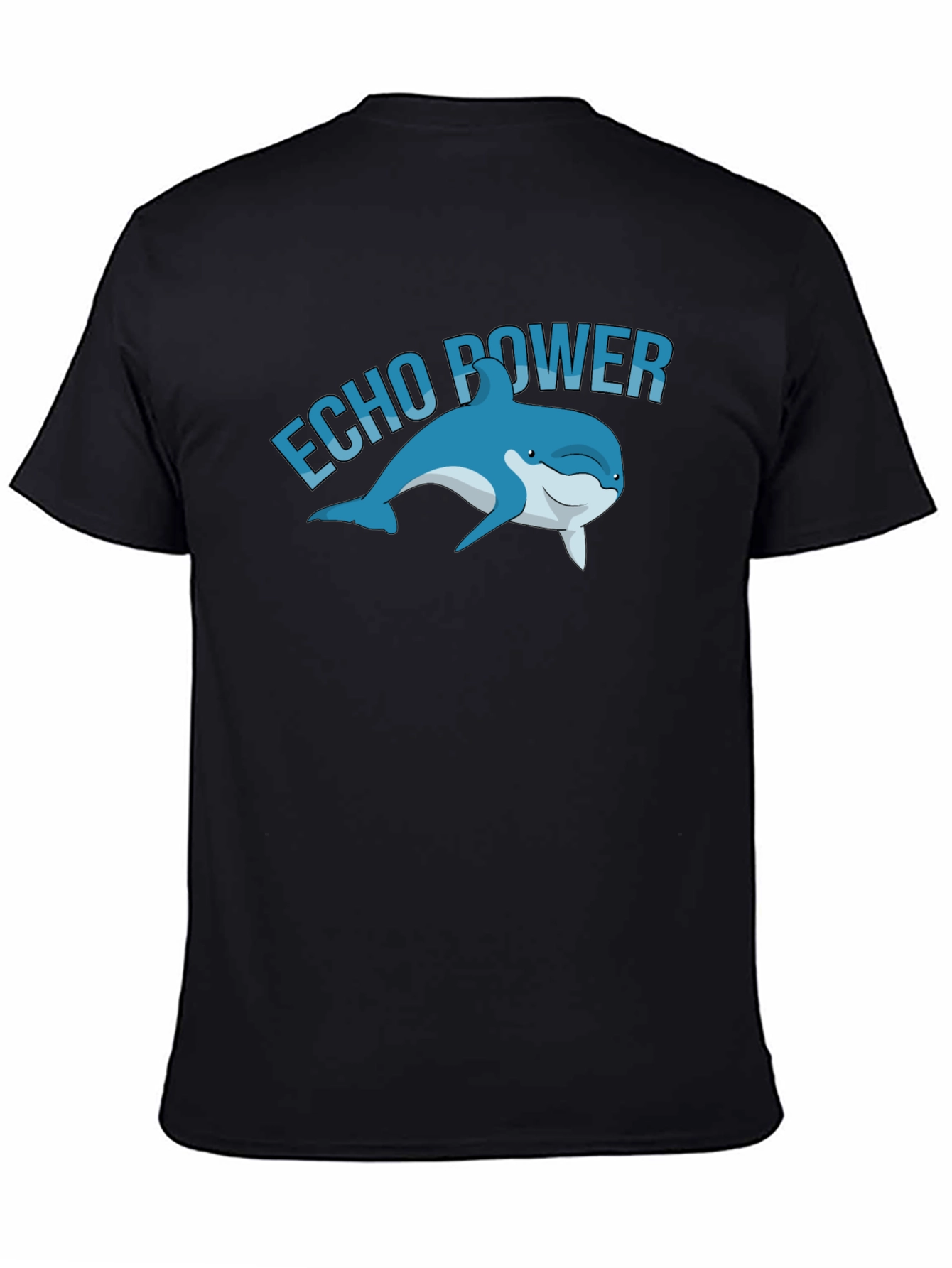 Echo Power Dolphin Graphic Tee - Black