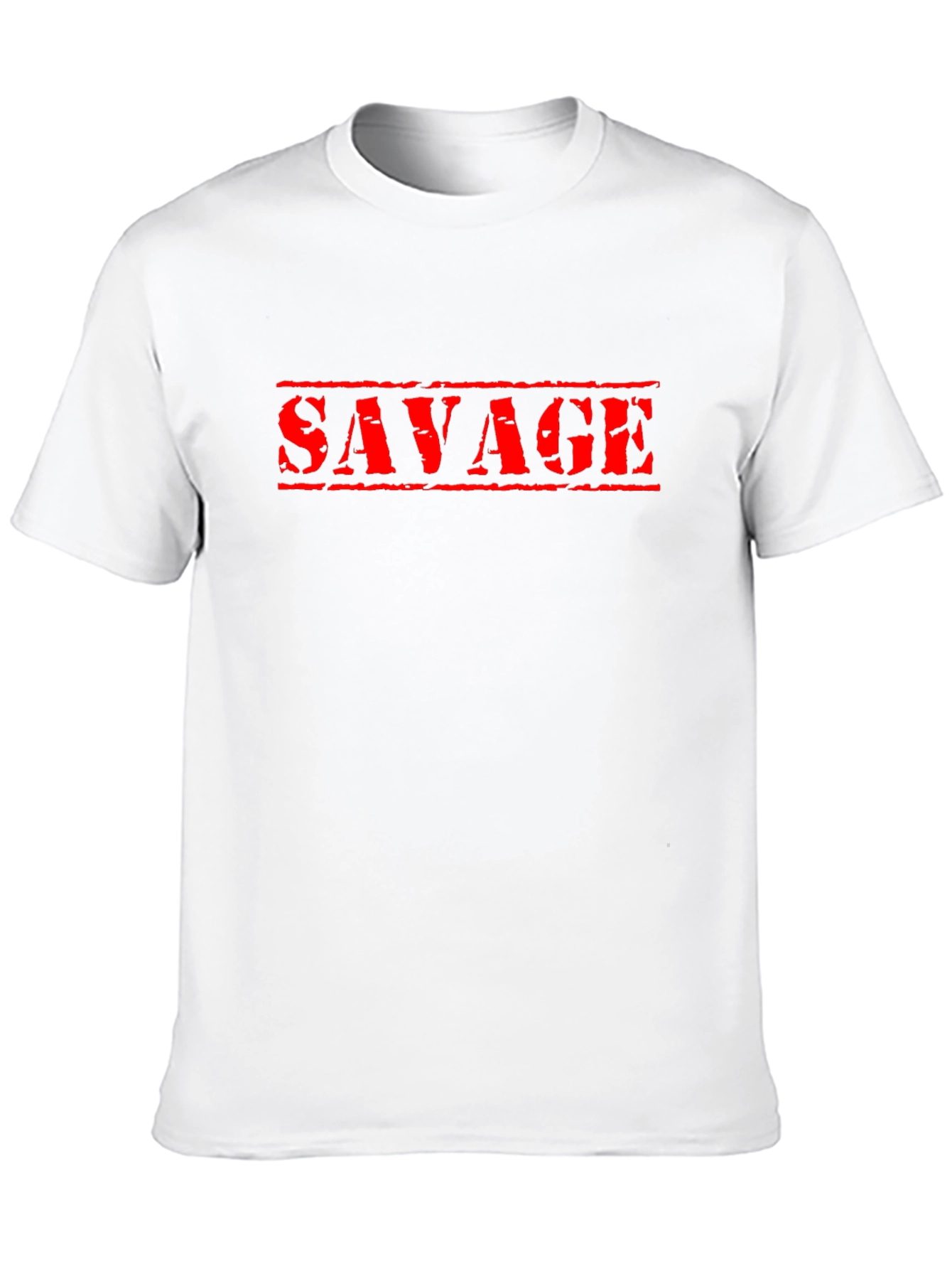 Savage Graphic Tee - Black Cotton Blend T-Shirt