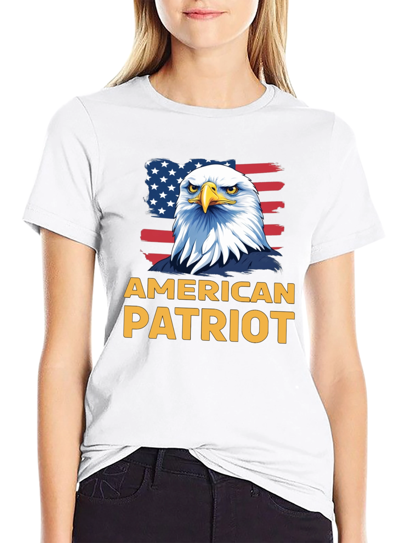 American Patriot Eagle Graphic T-Shirt