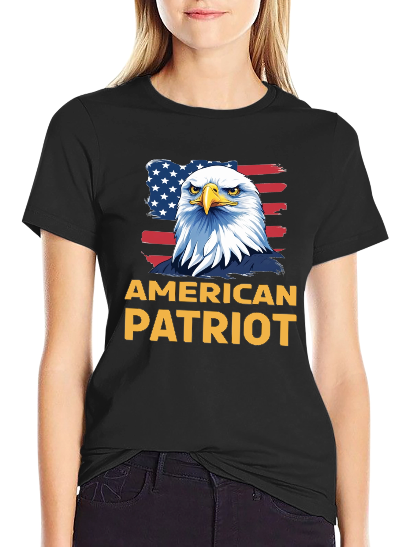 American Patriot Eagle Graphic T-Shirt