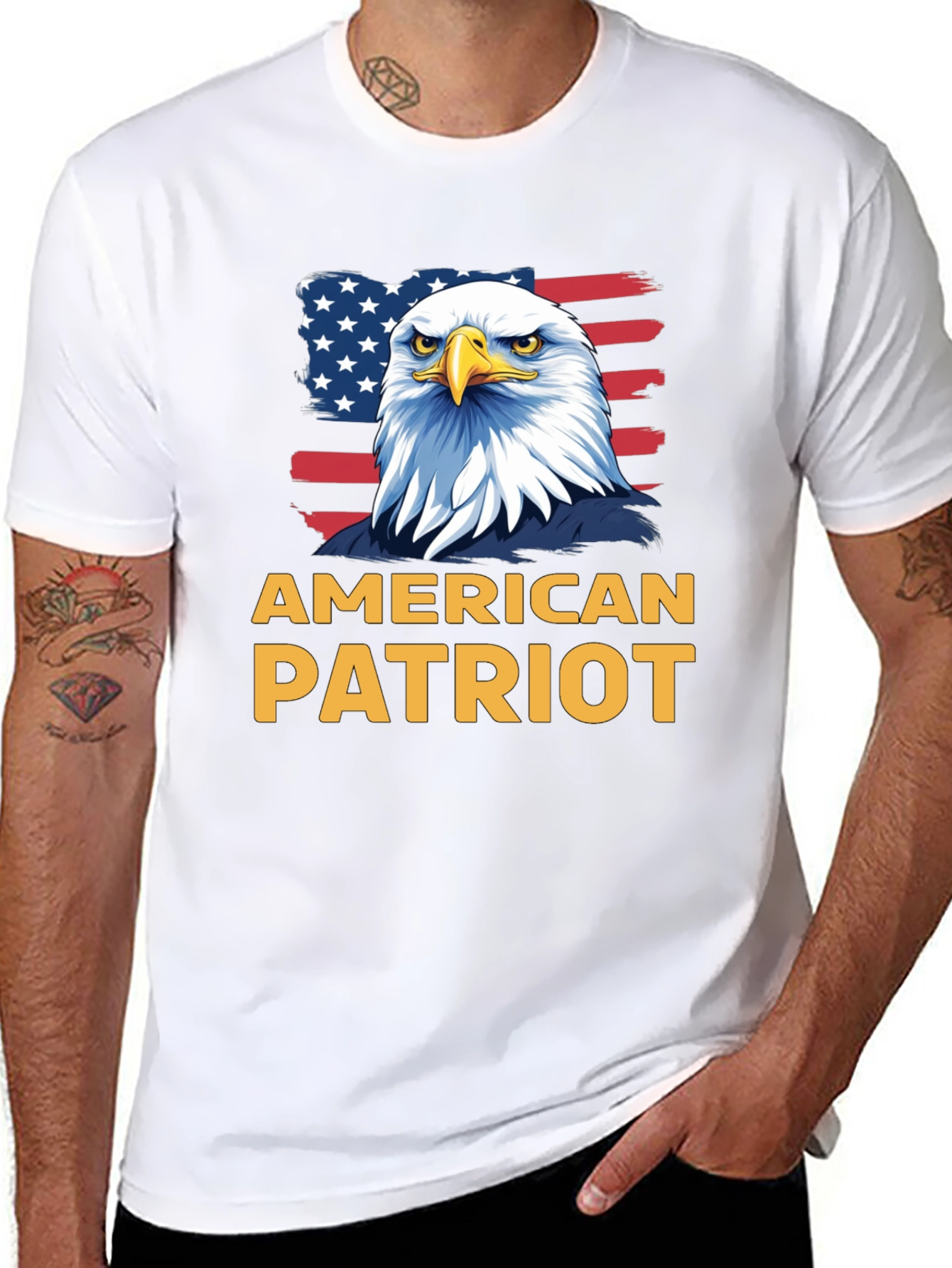 American Patriot Eagle Graphic T-Shirt