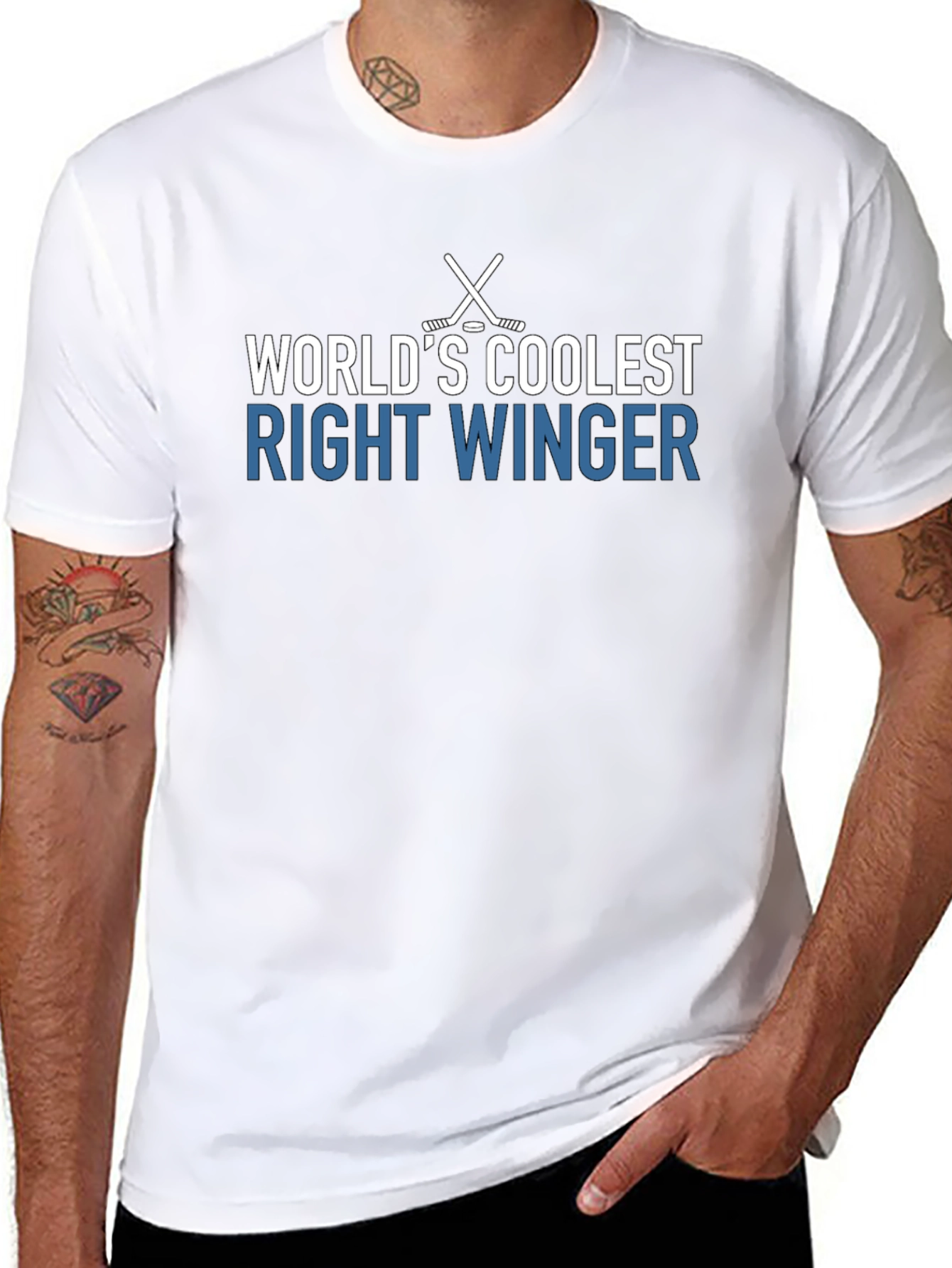 Worlds Coolest Right Winger Hockey T-Shirt