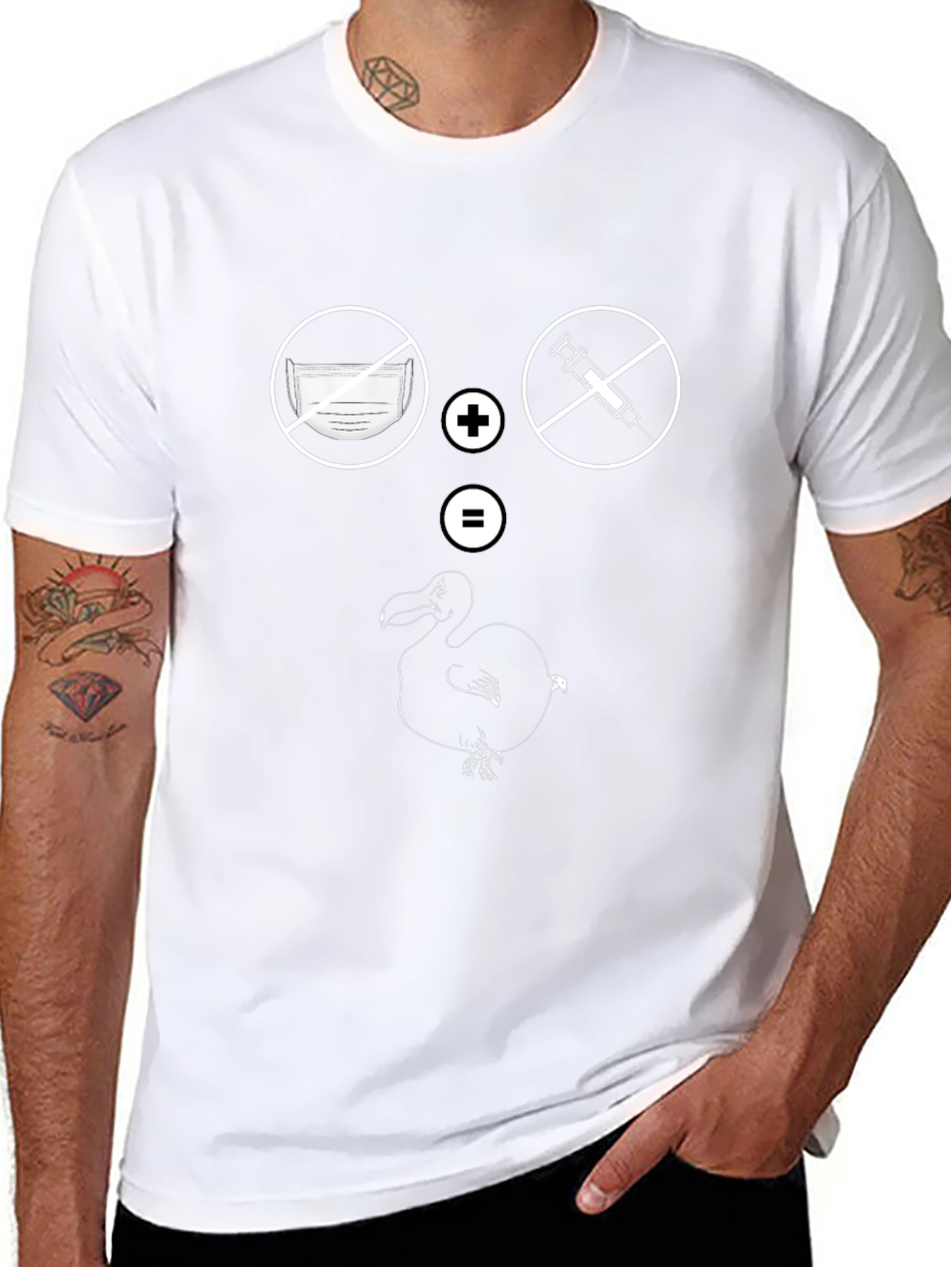 Anti-Mask Anti-Vax Dodo Bird T-Shirt