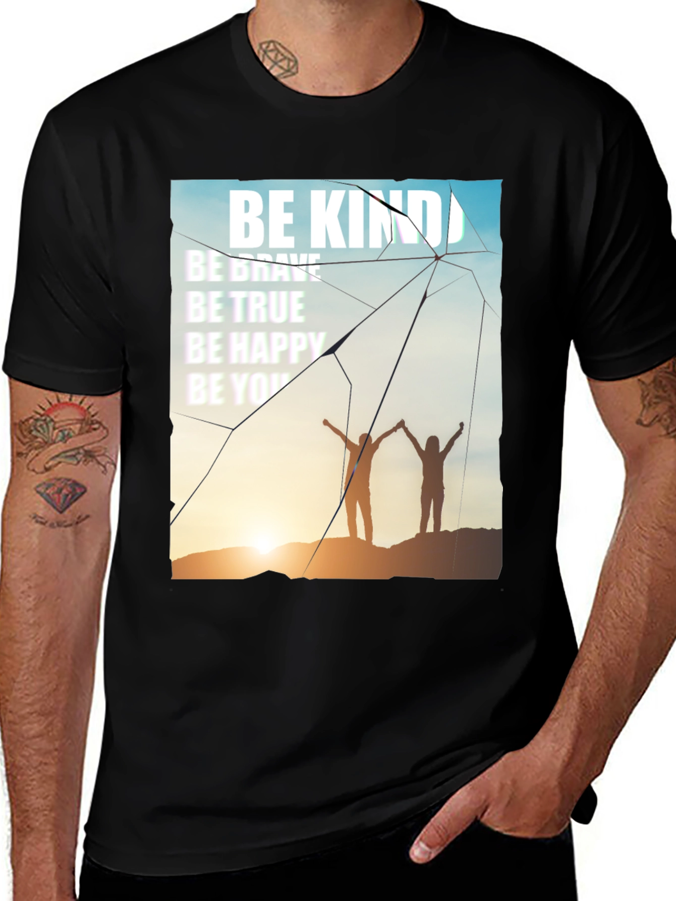 Be Kind Graphic T-Shirt Inspirational Motivational Tee