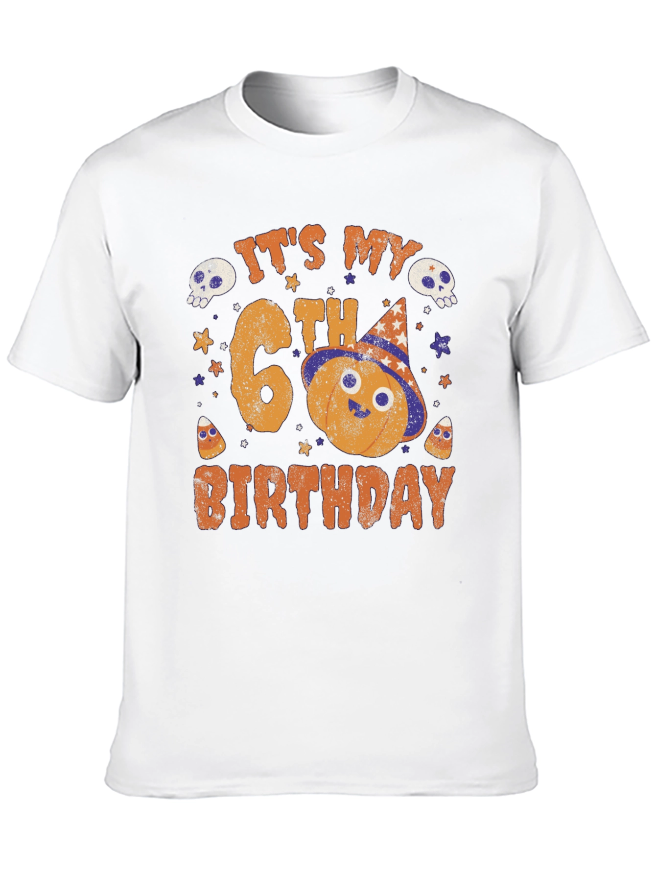 Its My 6th Birthday Halloween Pumpkin T-Shirt