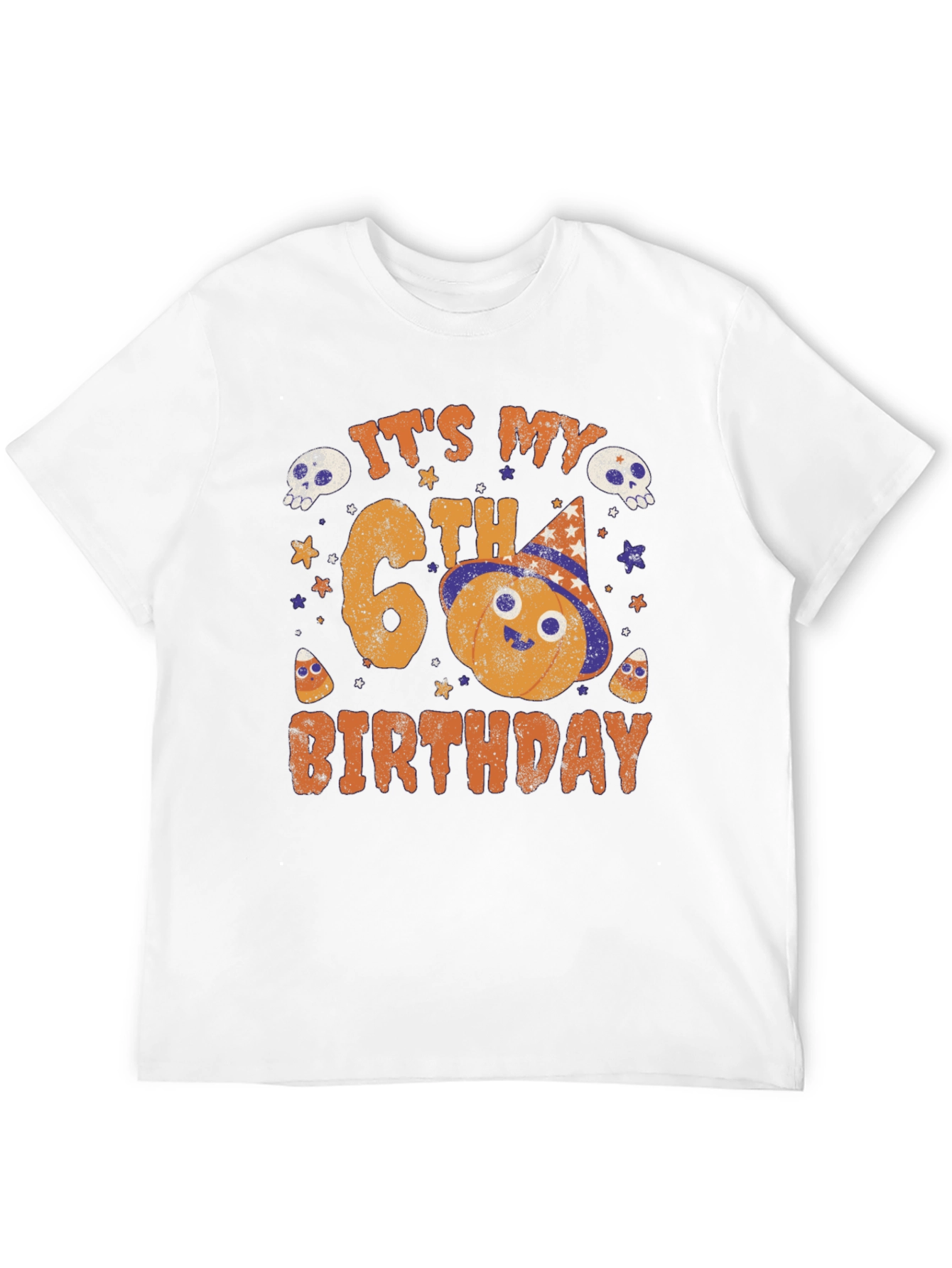 Its My 6th Birthday Halloween Pumpkin T-Shirt
