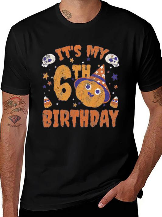 Its My 6th Birthday Halloween Pumpkin T-Shirt