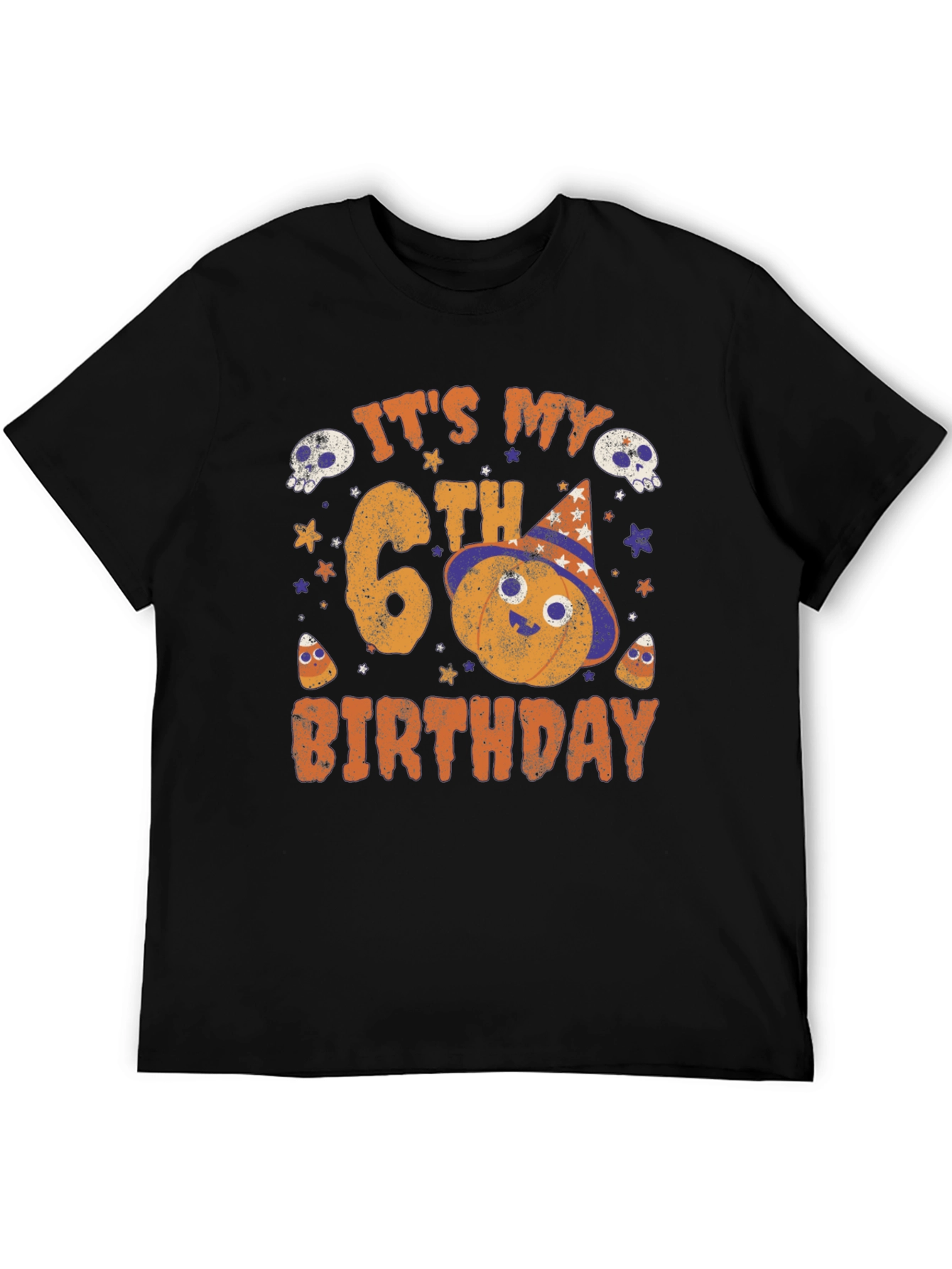 Its My 6th Birthday Halloween Pumpkin T-Shirt