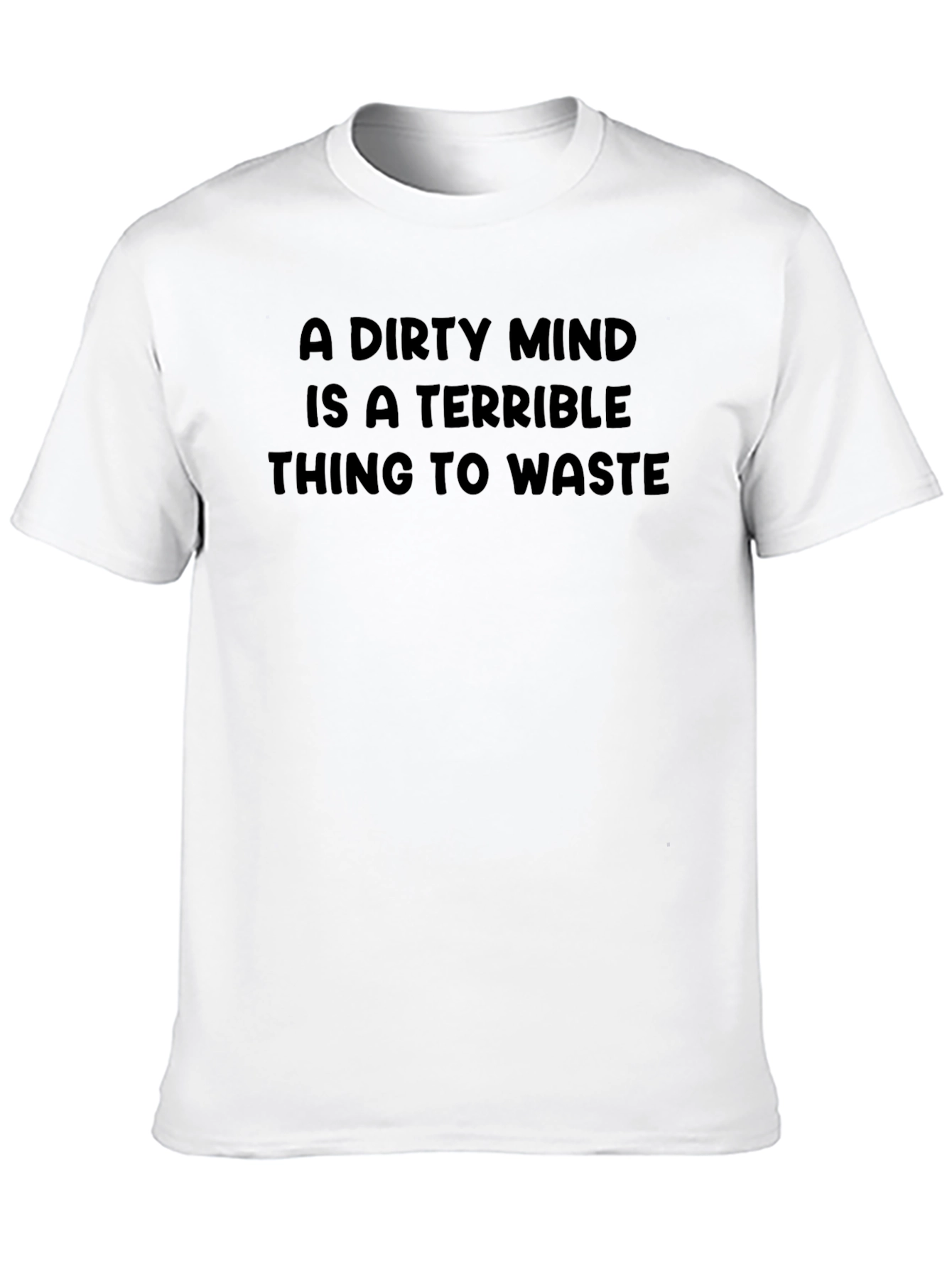 Dirty Mind Mens Black Graphic Tee