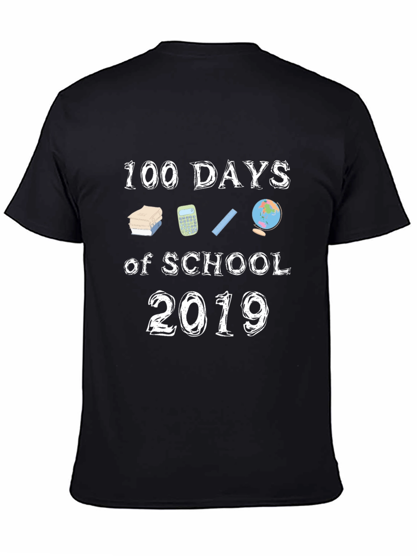 100 Days of School 2019 Black T-Shirt