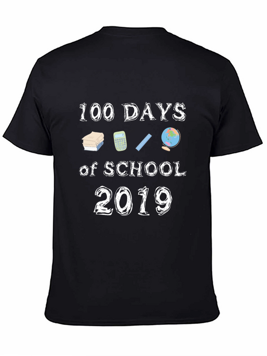 100 Days of School 2019 Black T-Shirt