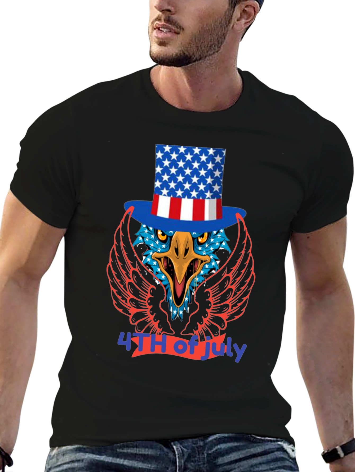 Patriotic Eagle T-Shirt - 4th of July Tee