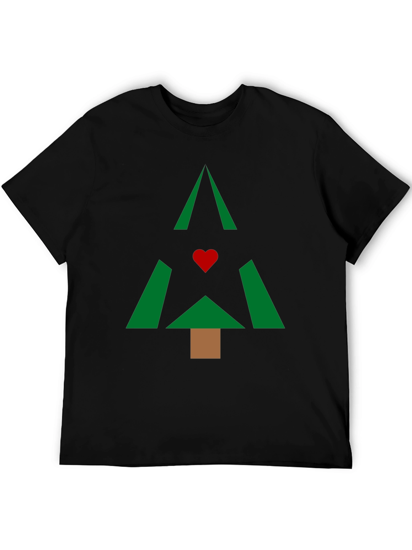 Geometric Christmas Tree Graphic Tee