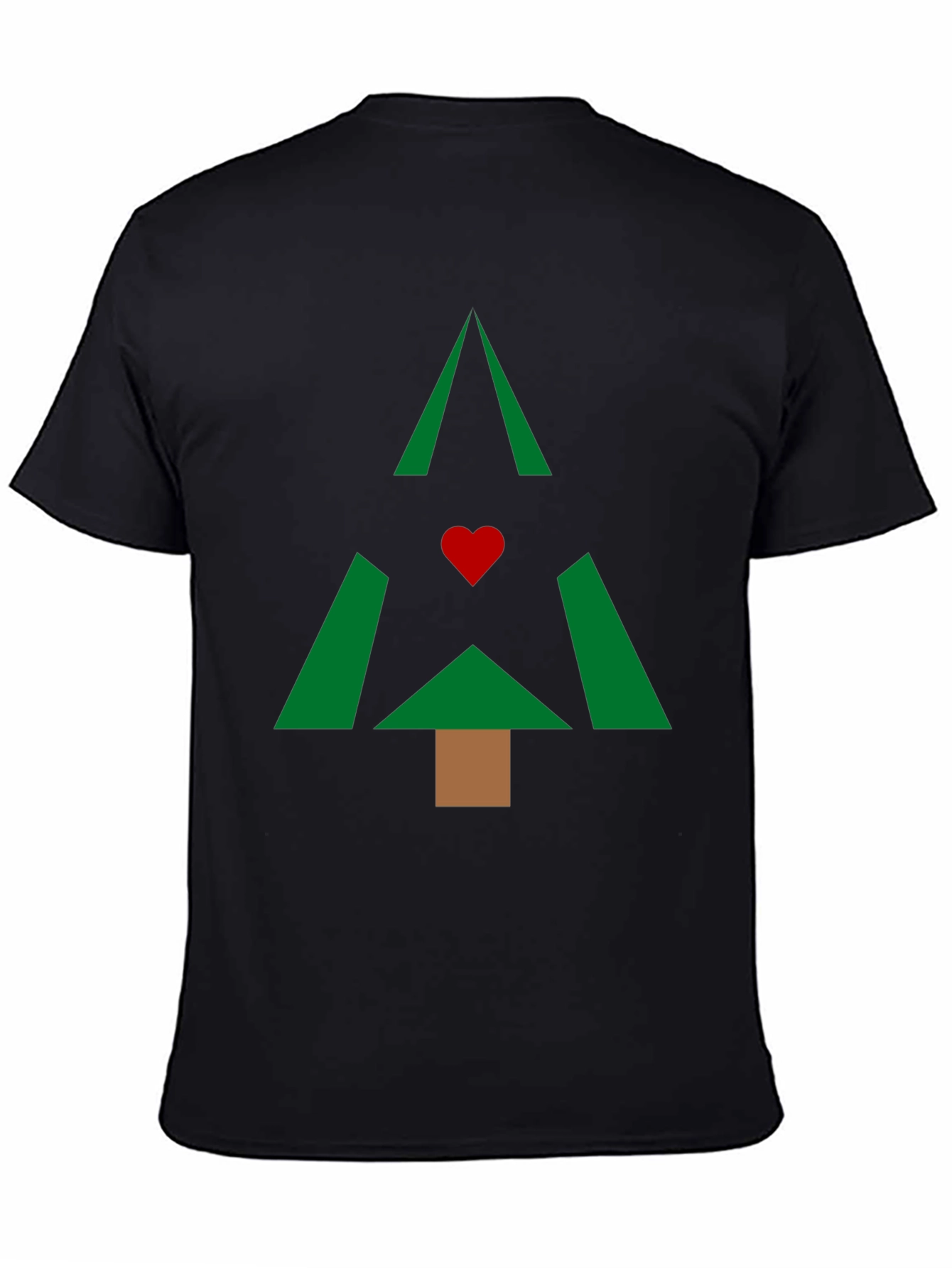 Geometric Christmas Tree Graphic Tee