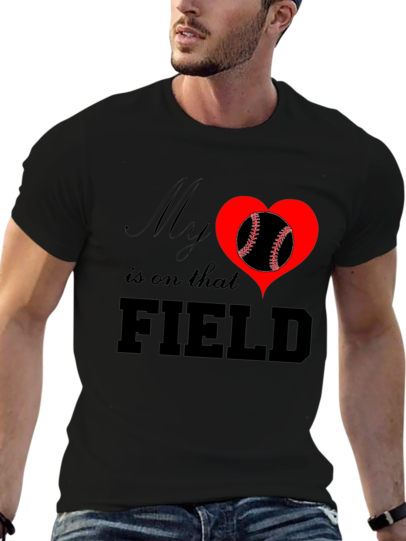 My Heart Is On That Field T-Shirt Baseball
