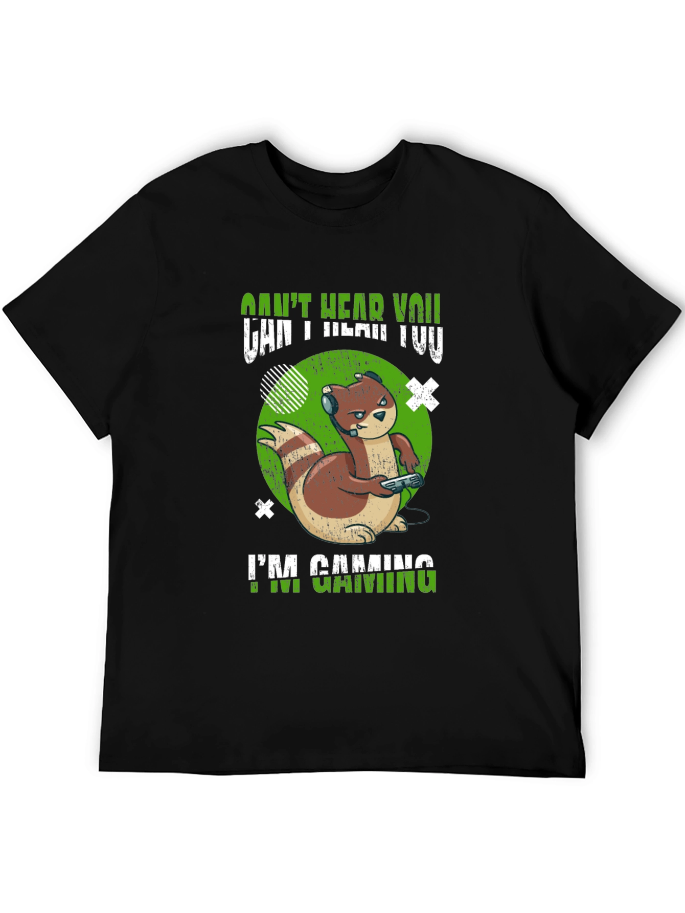 Gamer Otter T-Shirt - Cant Hear You Im Gaming!